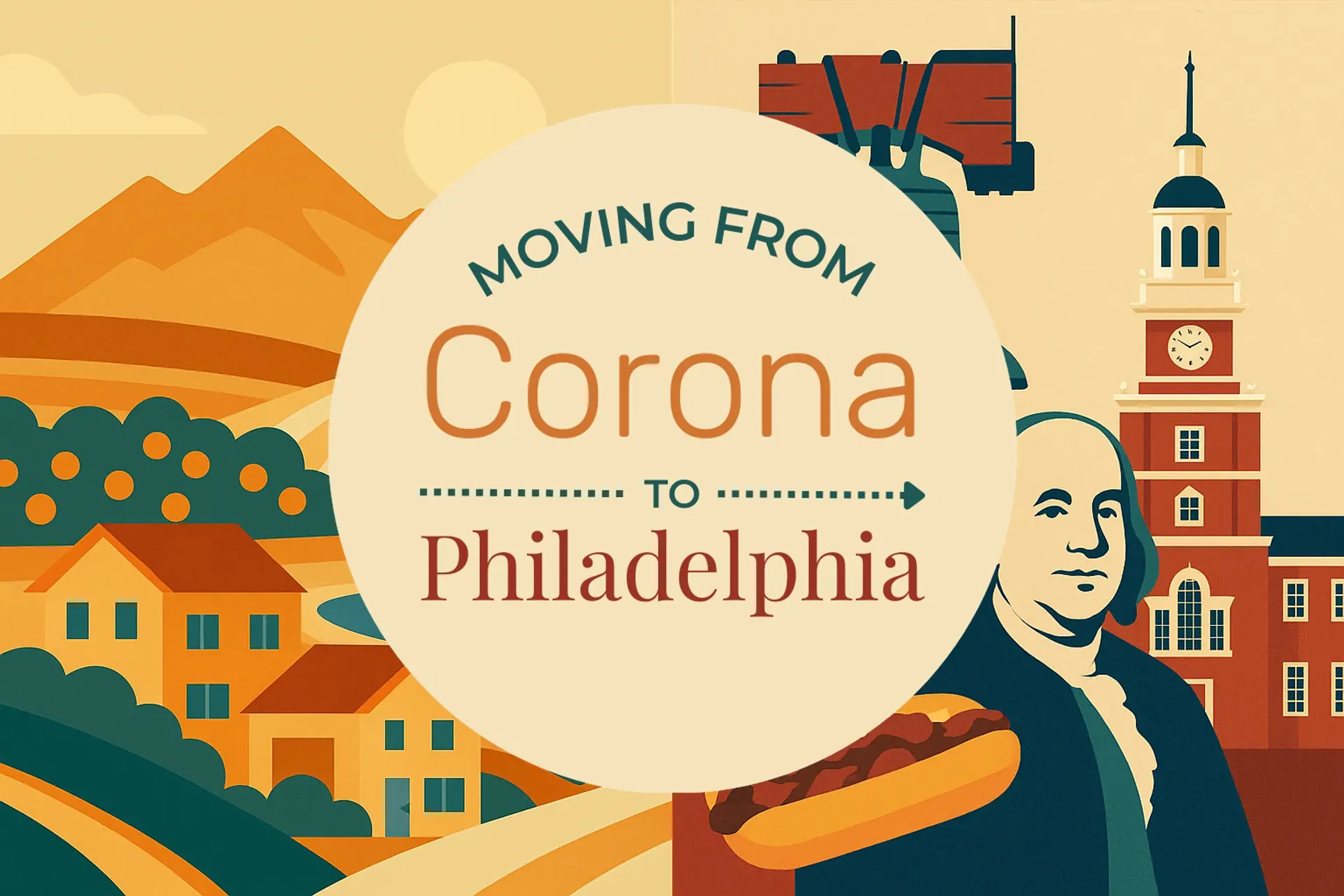 Side-by-side comparison of Corona to Philadelphia moving companies