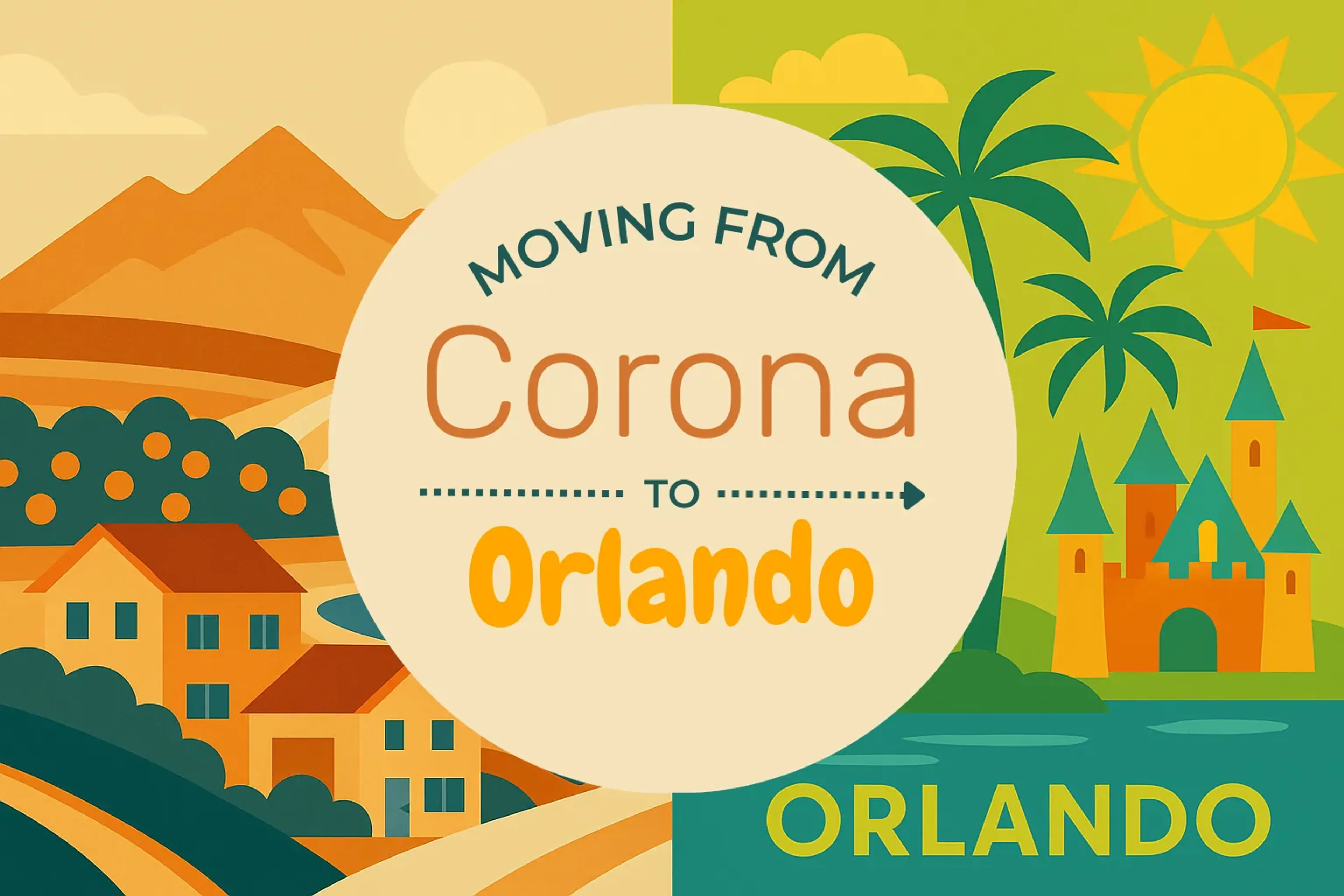 Side-by-side comparison of Corona to Orlando moving companies