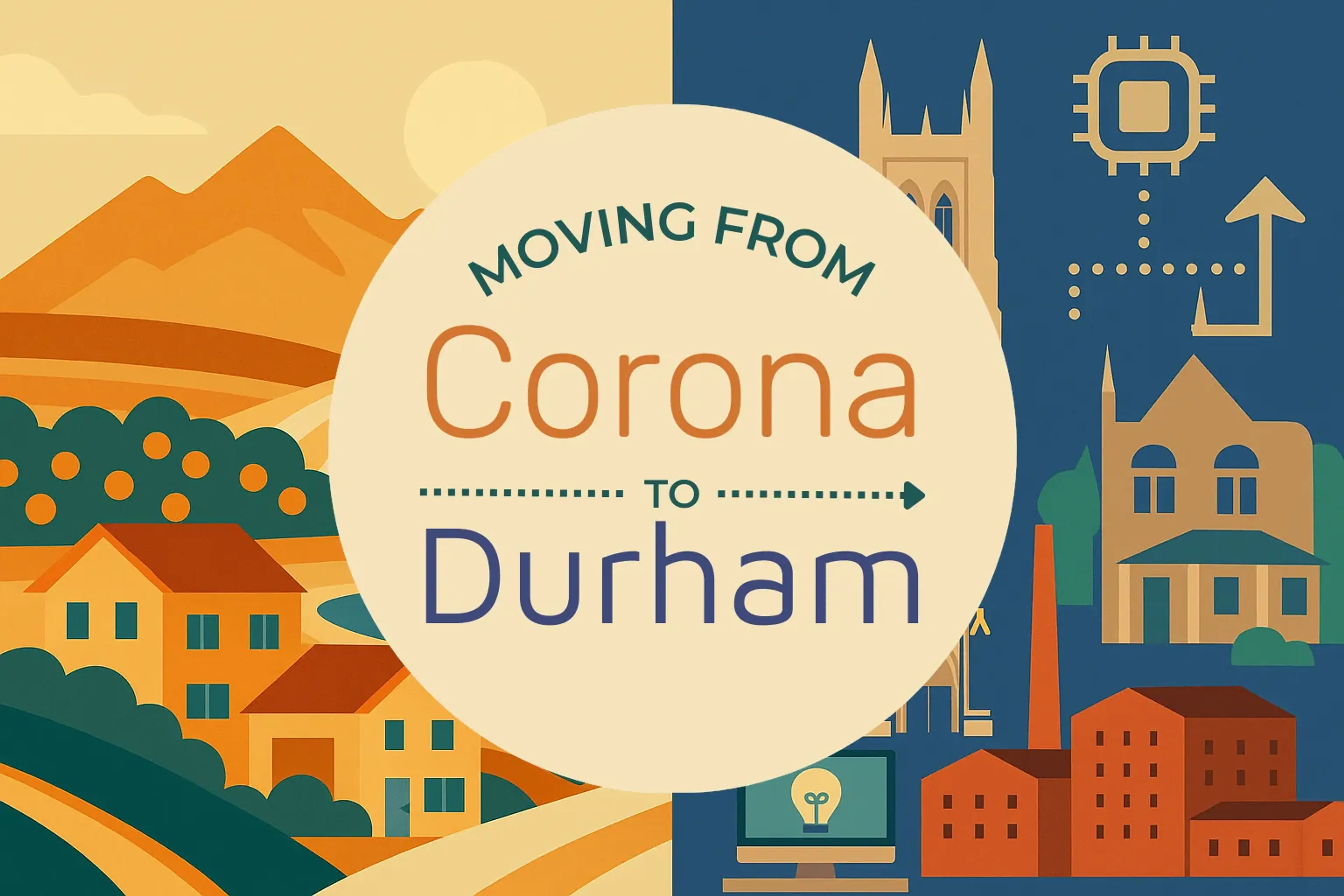 Side-by-side comparison of Corona to Durham moving companies