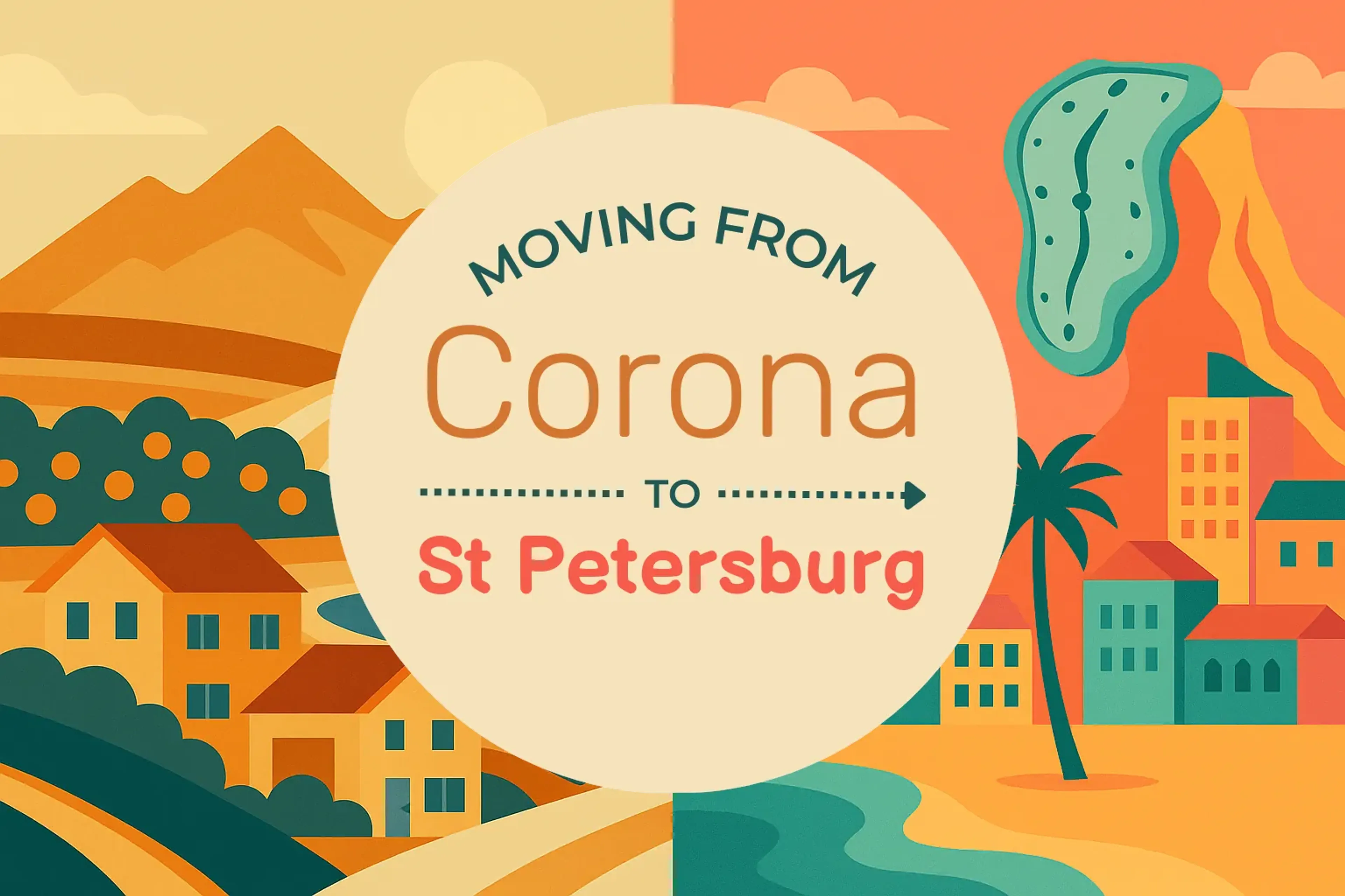 Side-by-side comparison of Corona to St. Petersburg moving companies