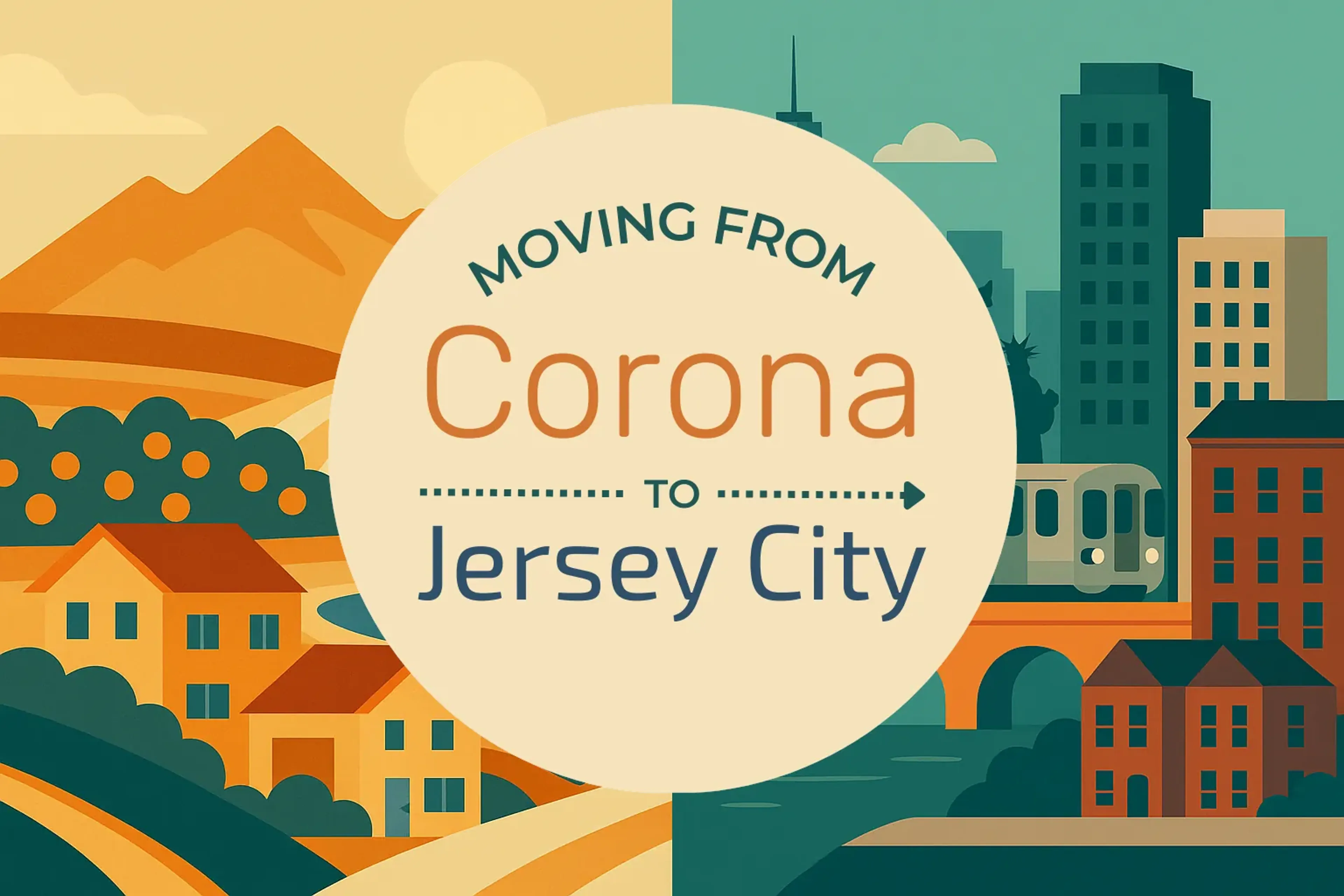 Side-by-side comparison of Corona to Jersey City moving companies