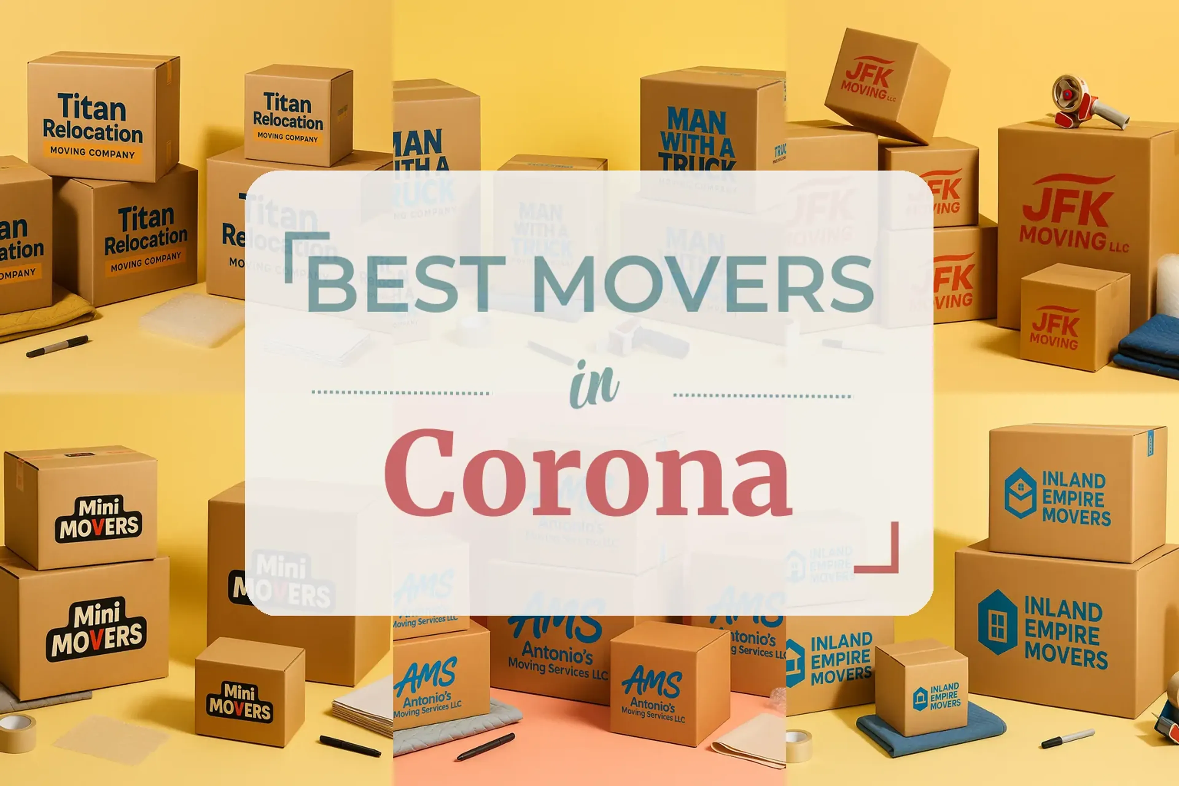 Side-by-side comparison of Corona moving companies