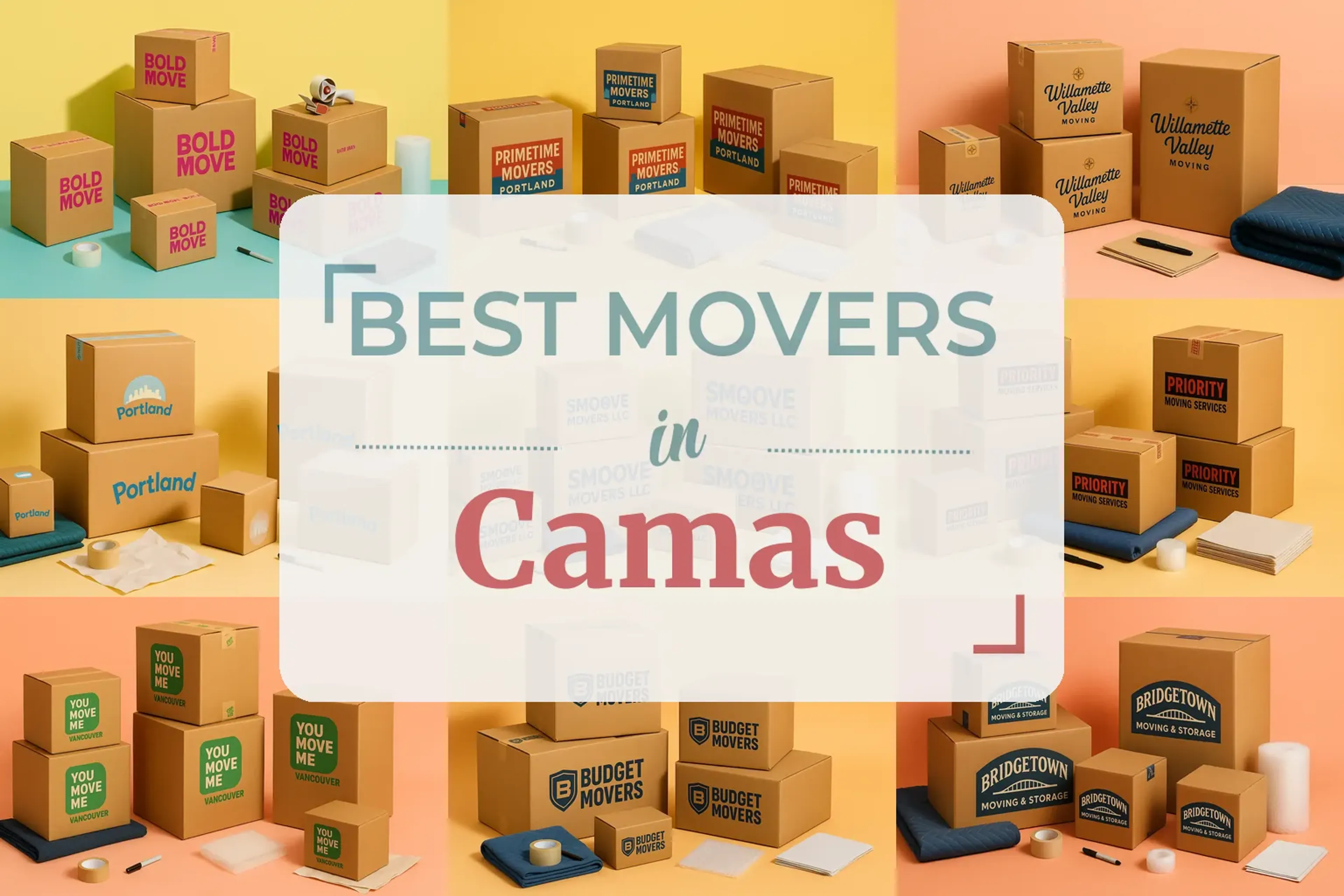 Side-by-side comparison of Camas moving companies