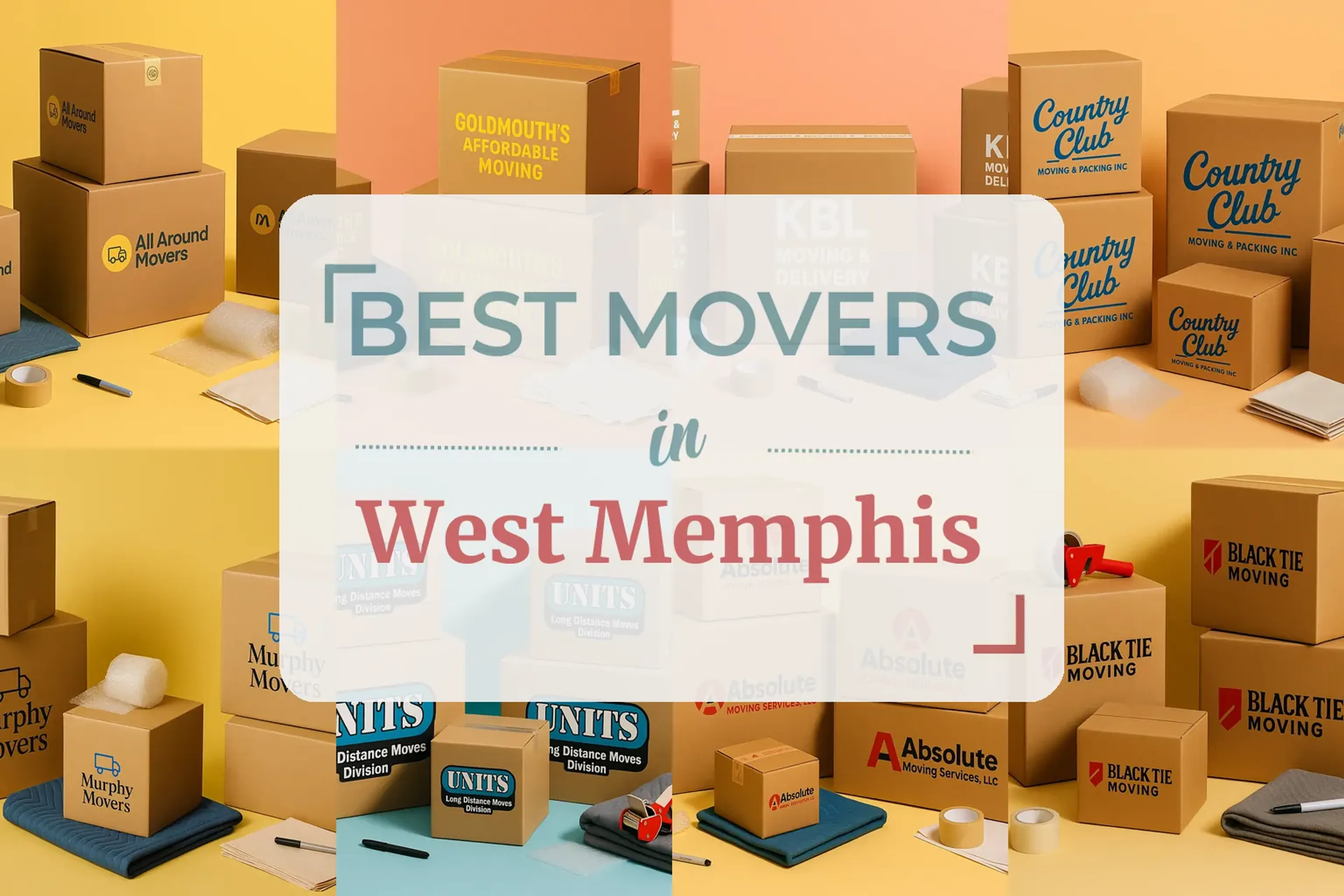 Side-by-side comparison of West Memphis moving companies