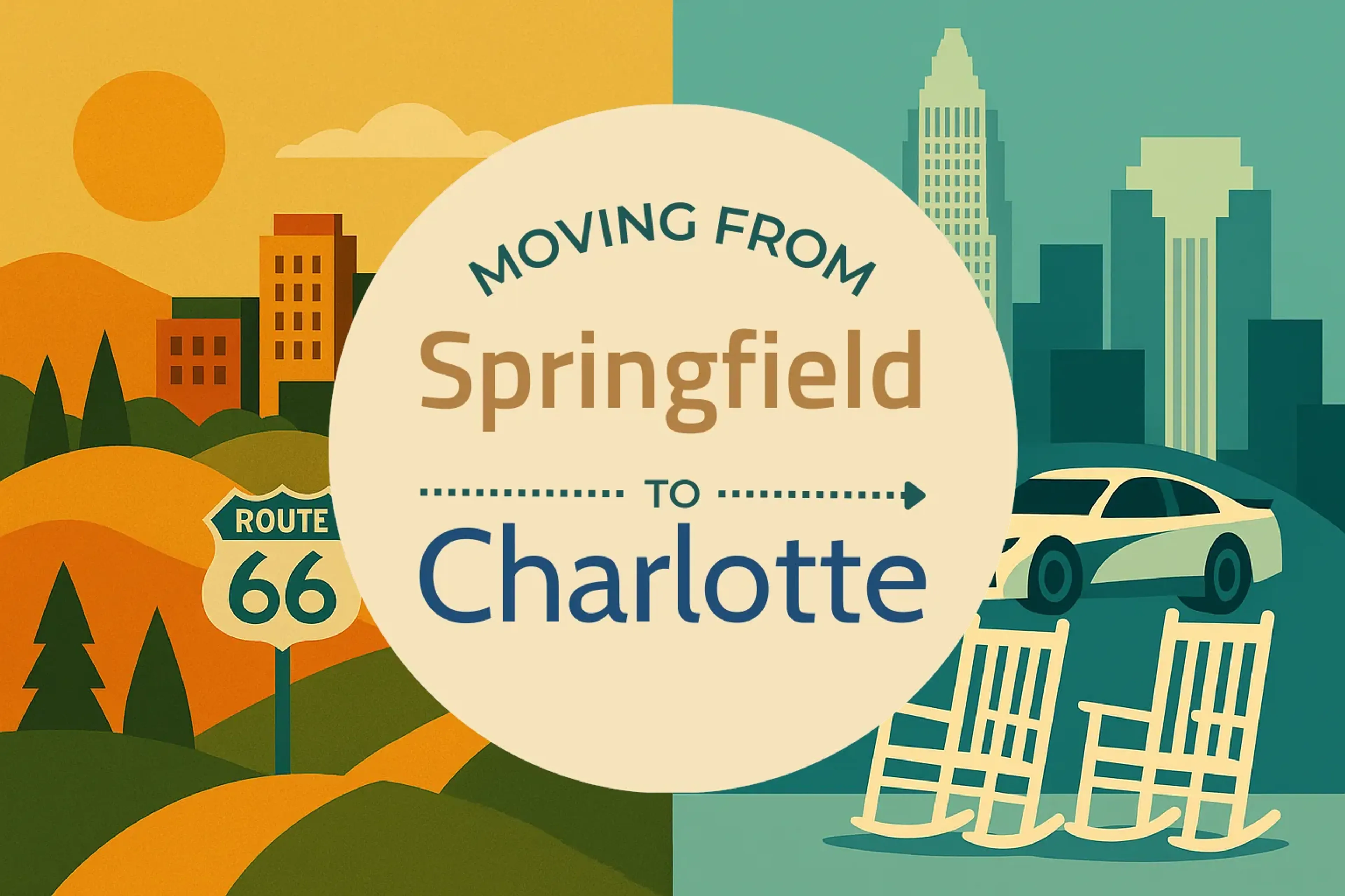 Side-by-side comparison of Springfield to Charlotte moving companies
