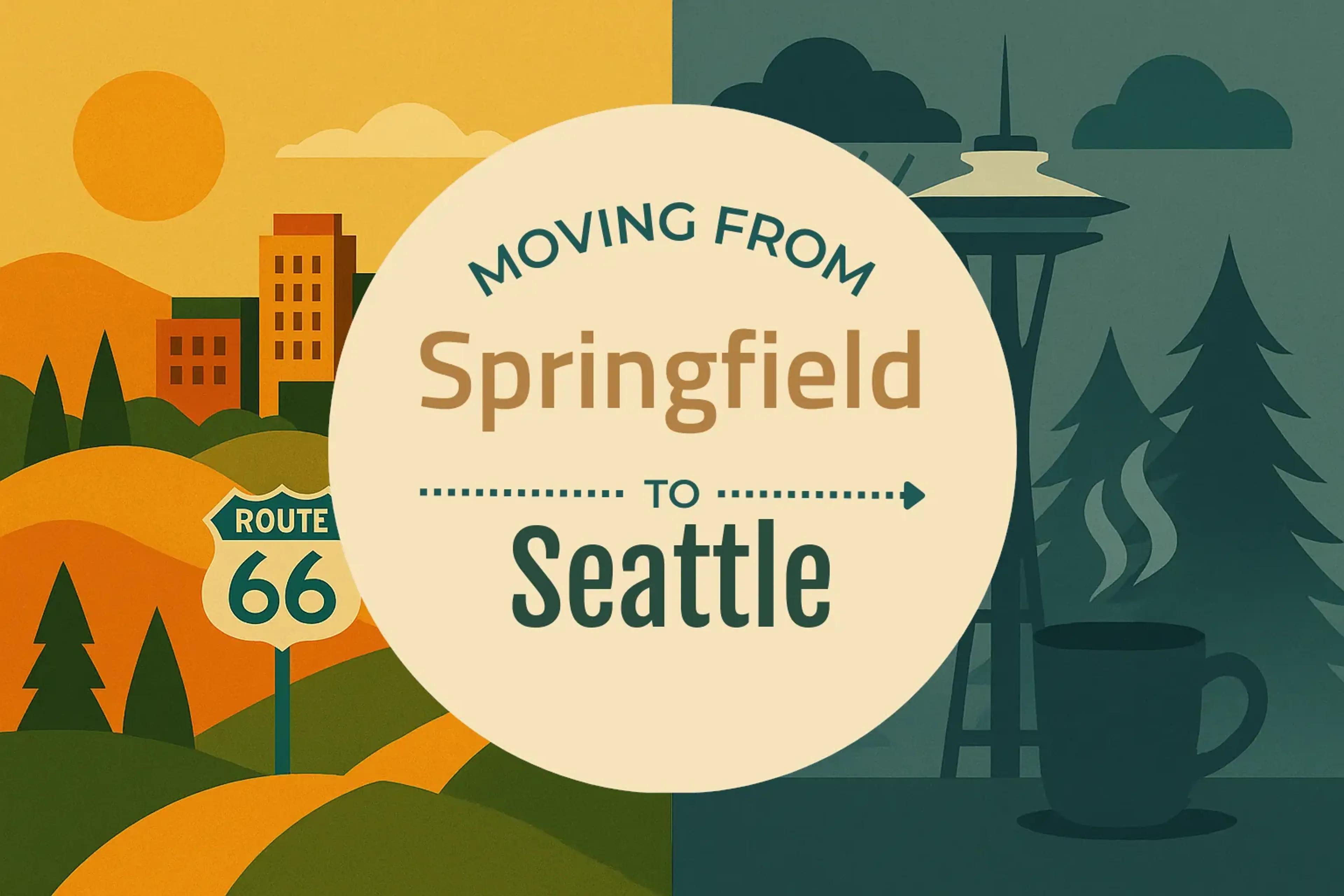 Side-by-side comparison of Springfield to Seattle moving companies