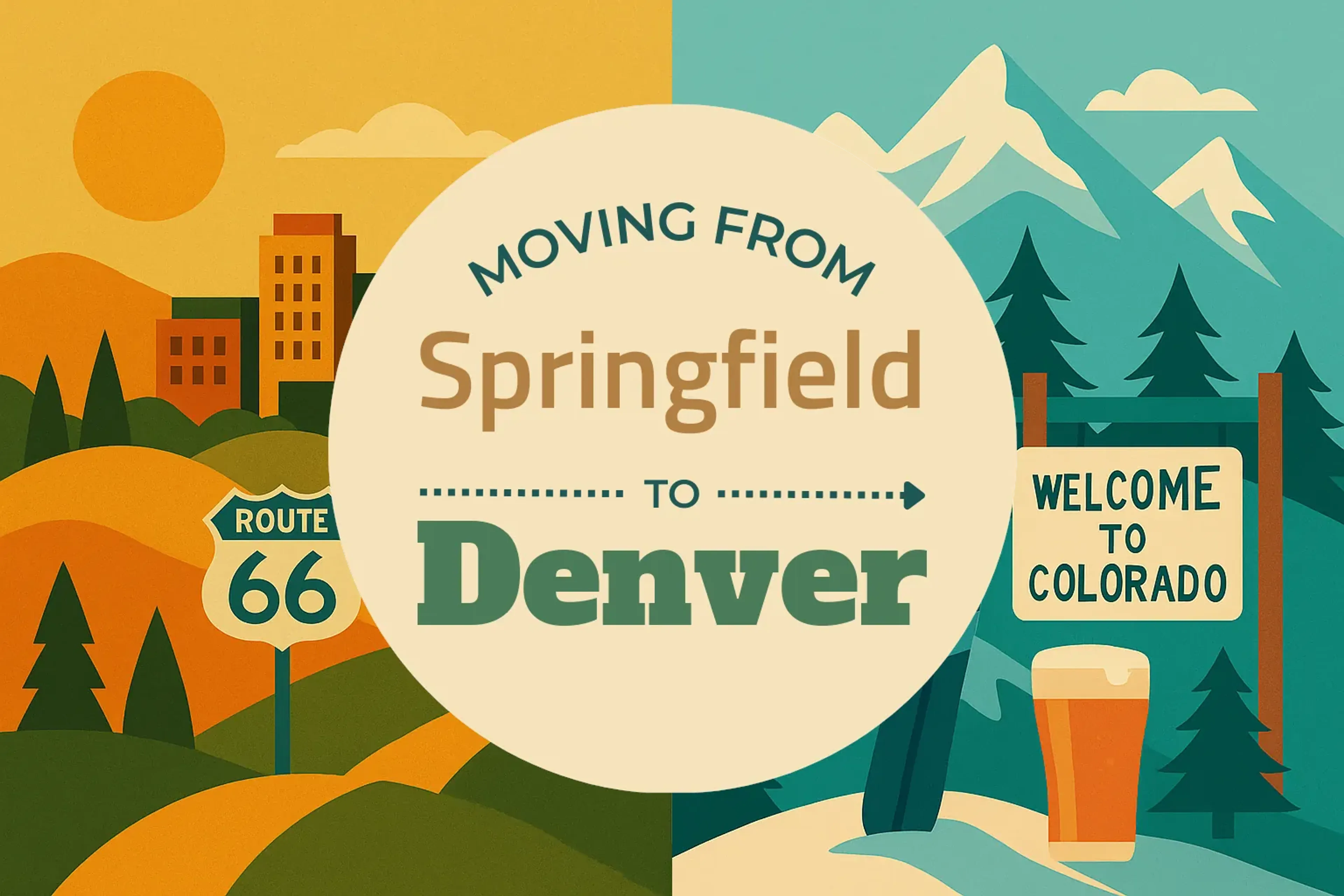 Side-by-side comparison of Springfield to Denver moving companies