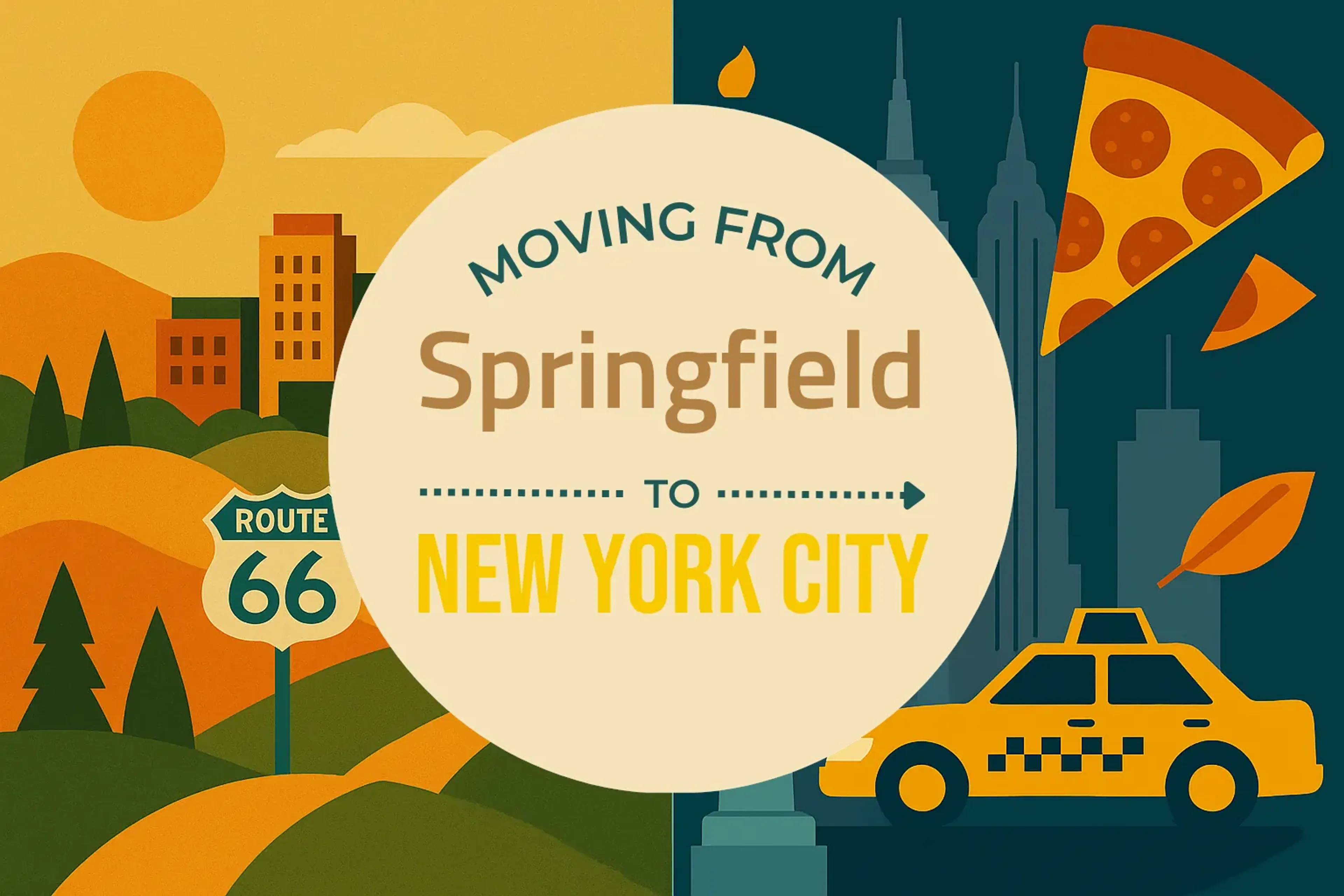 Side-by-side comparison of Springfield to New York City moving companies