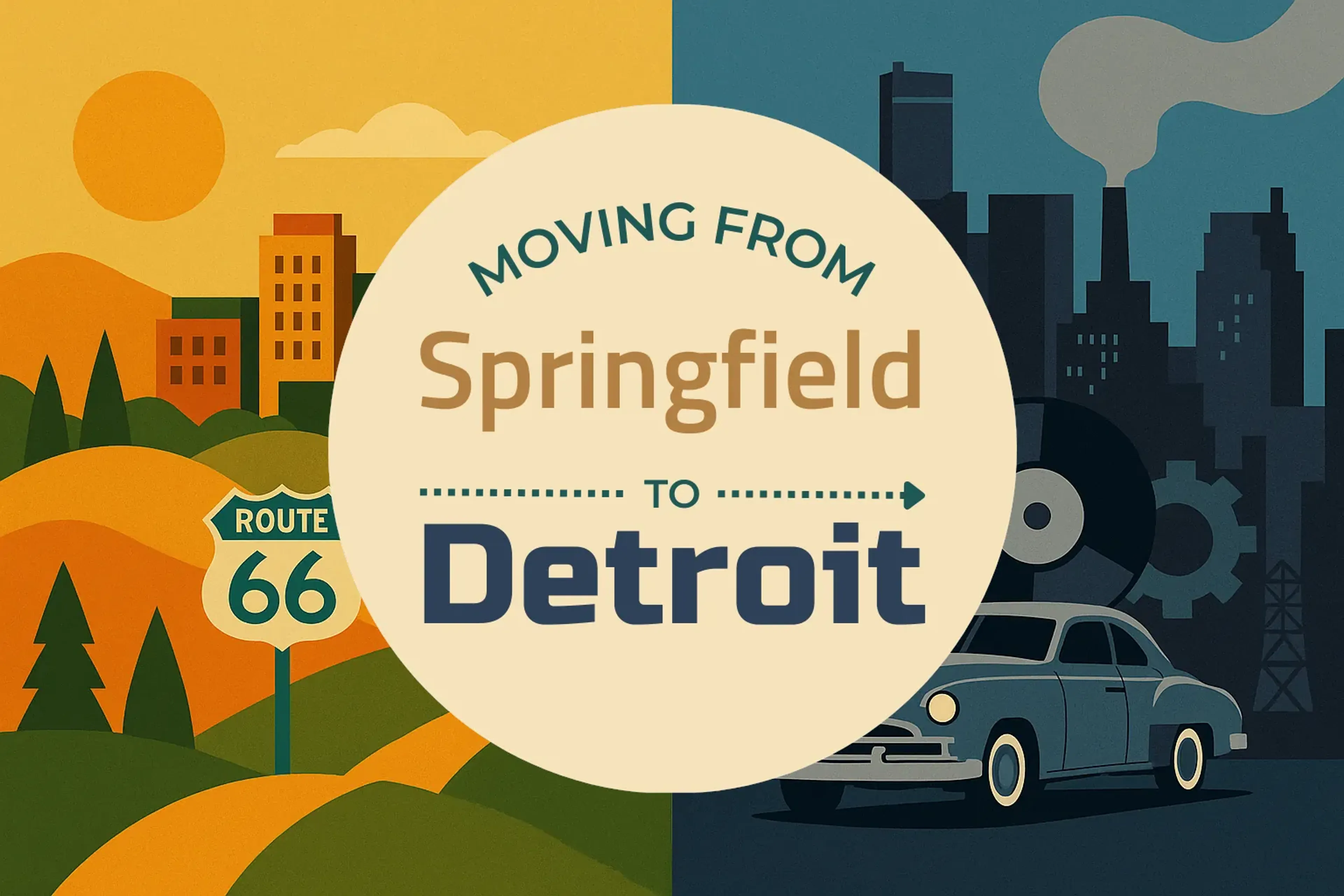 Side-by-side comparison of Springfield to Detroit moving companies