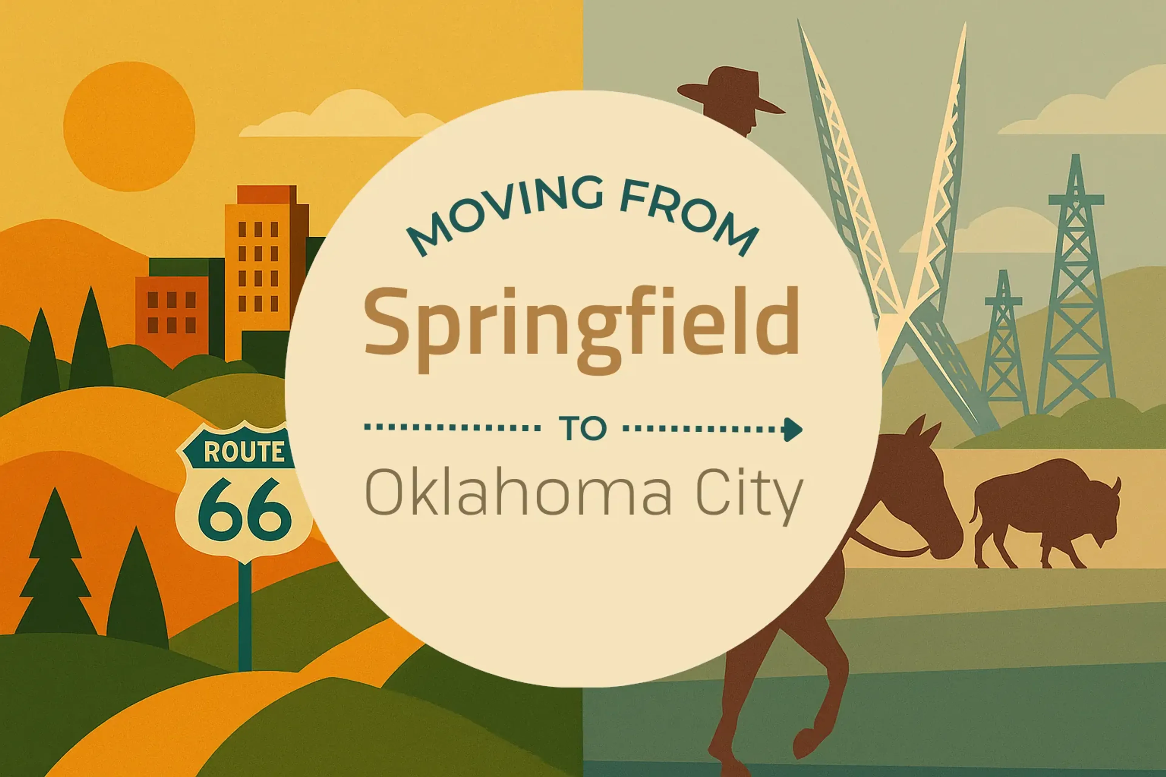 Side-by-side comparison of Springfield to Oklahoma City moving companies
