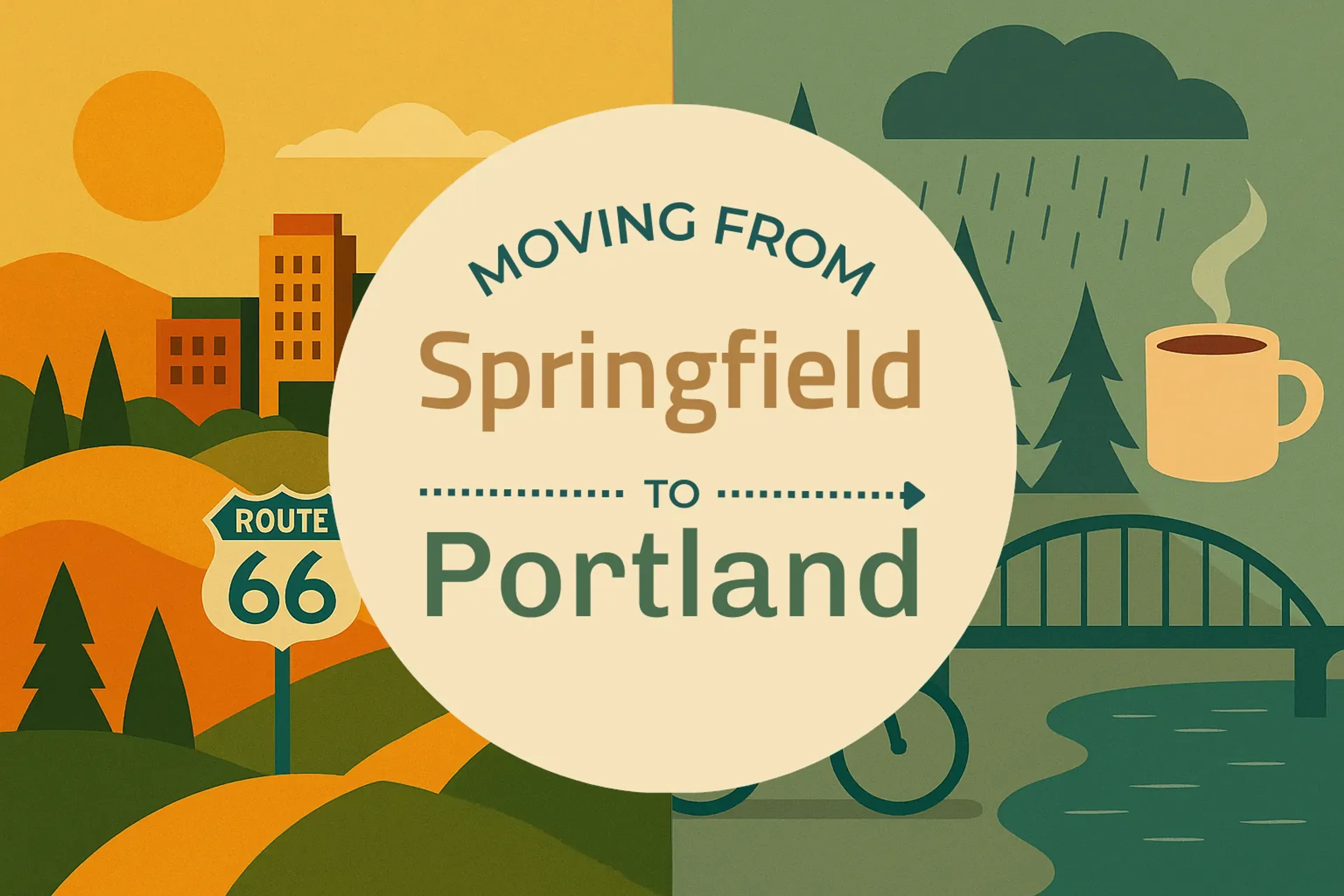 Side-by-side comparison of Springfield to Portland moving companies