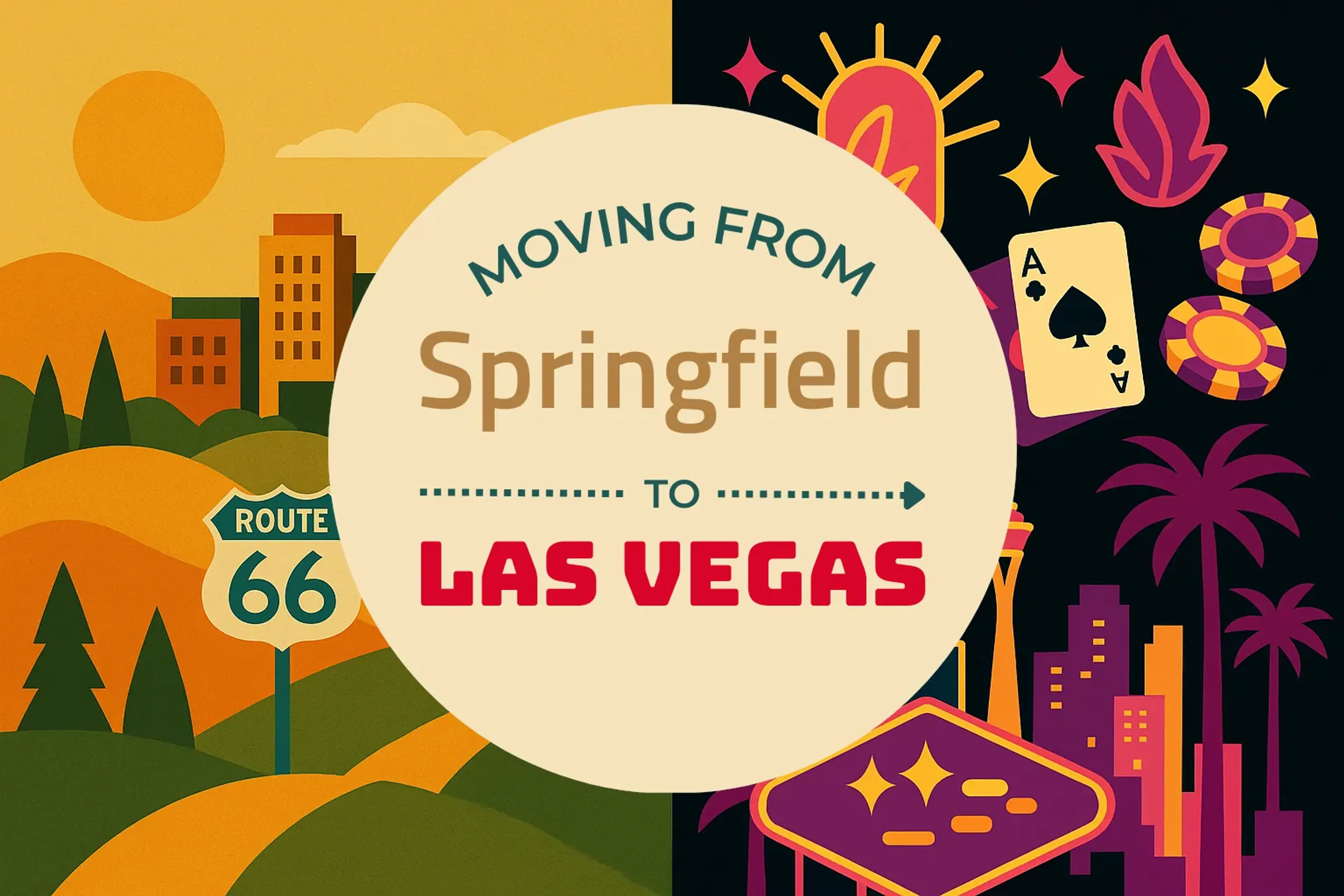 Side-by-side comparison of Springfield to Las Vegas moving companies