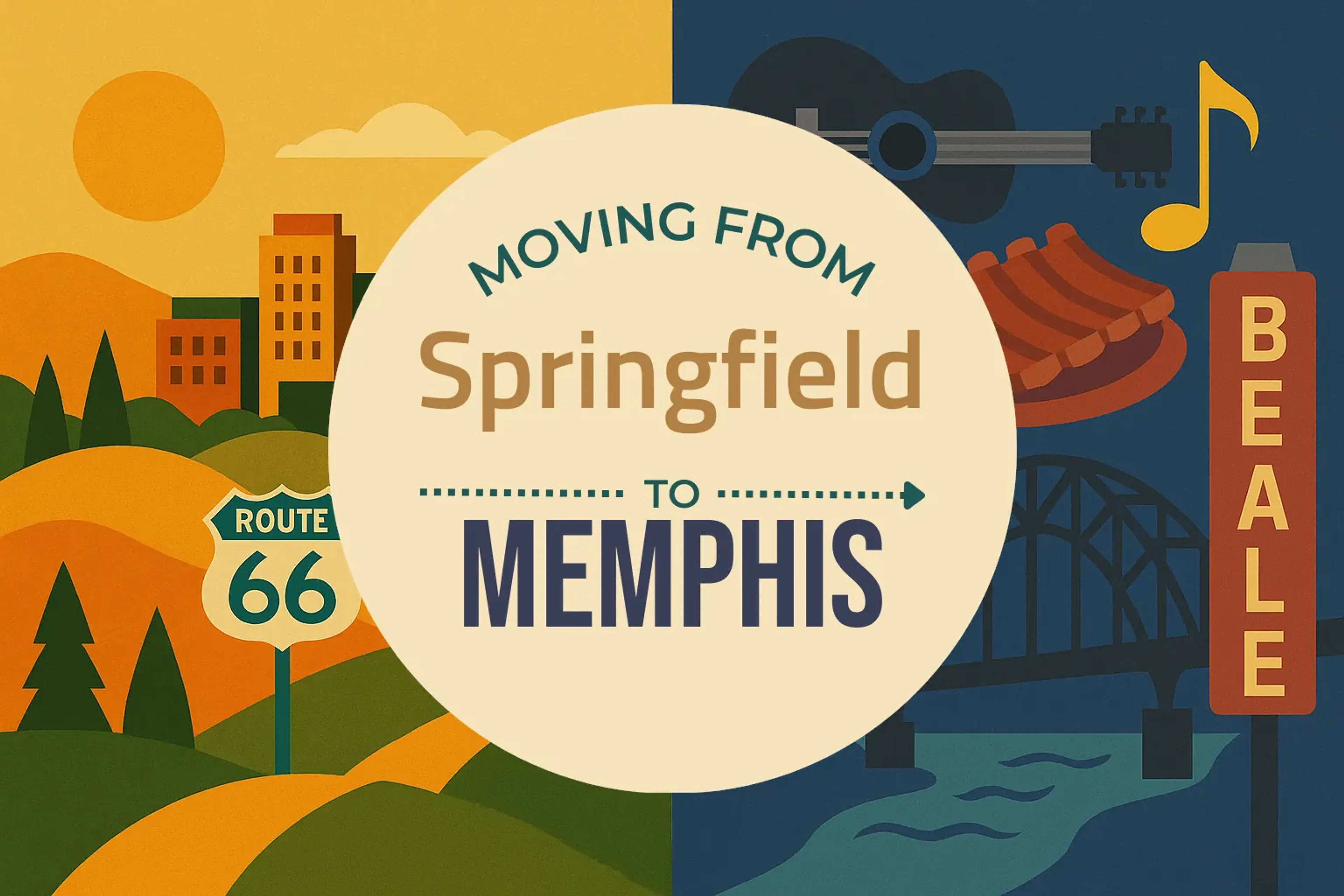Side-by-side comparison of Springfield to Memphis moving companies