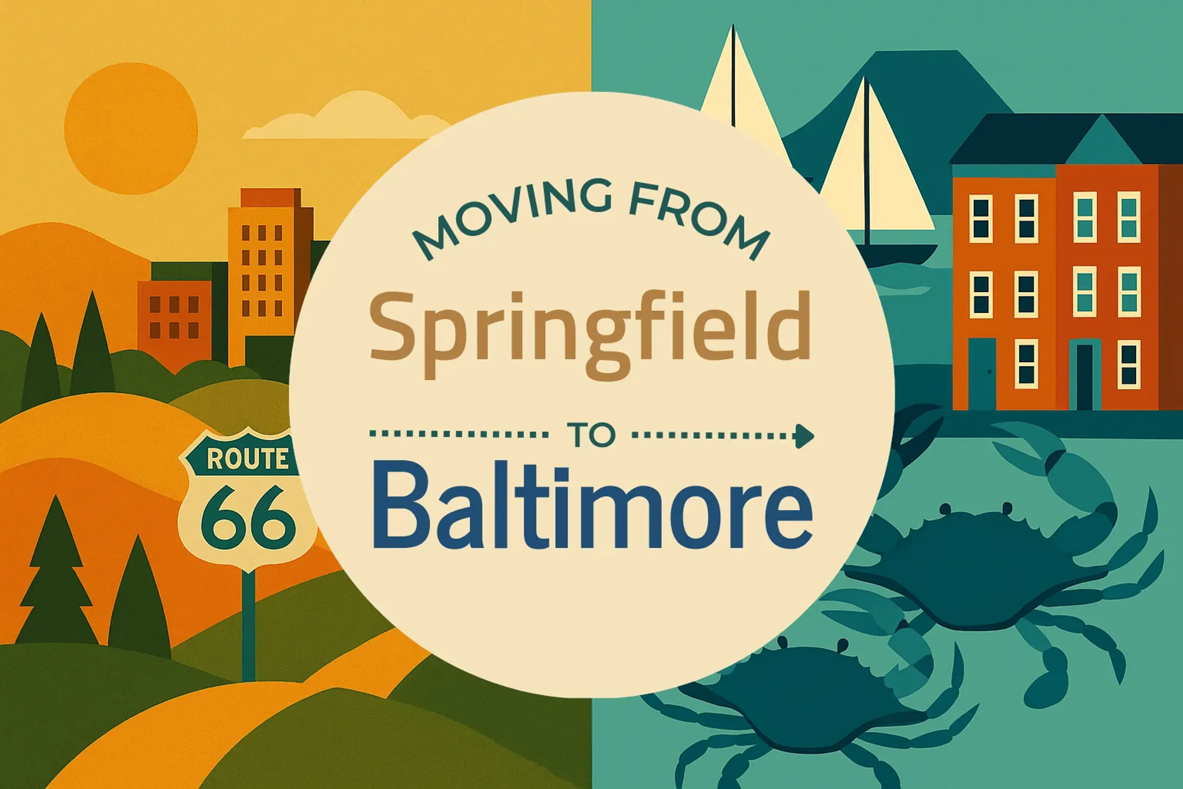Side-by-side comparison of Springfield to Baltimore moving companies