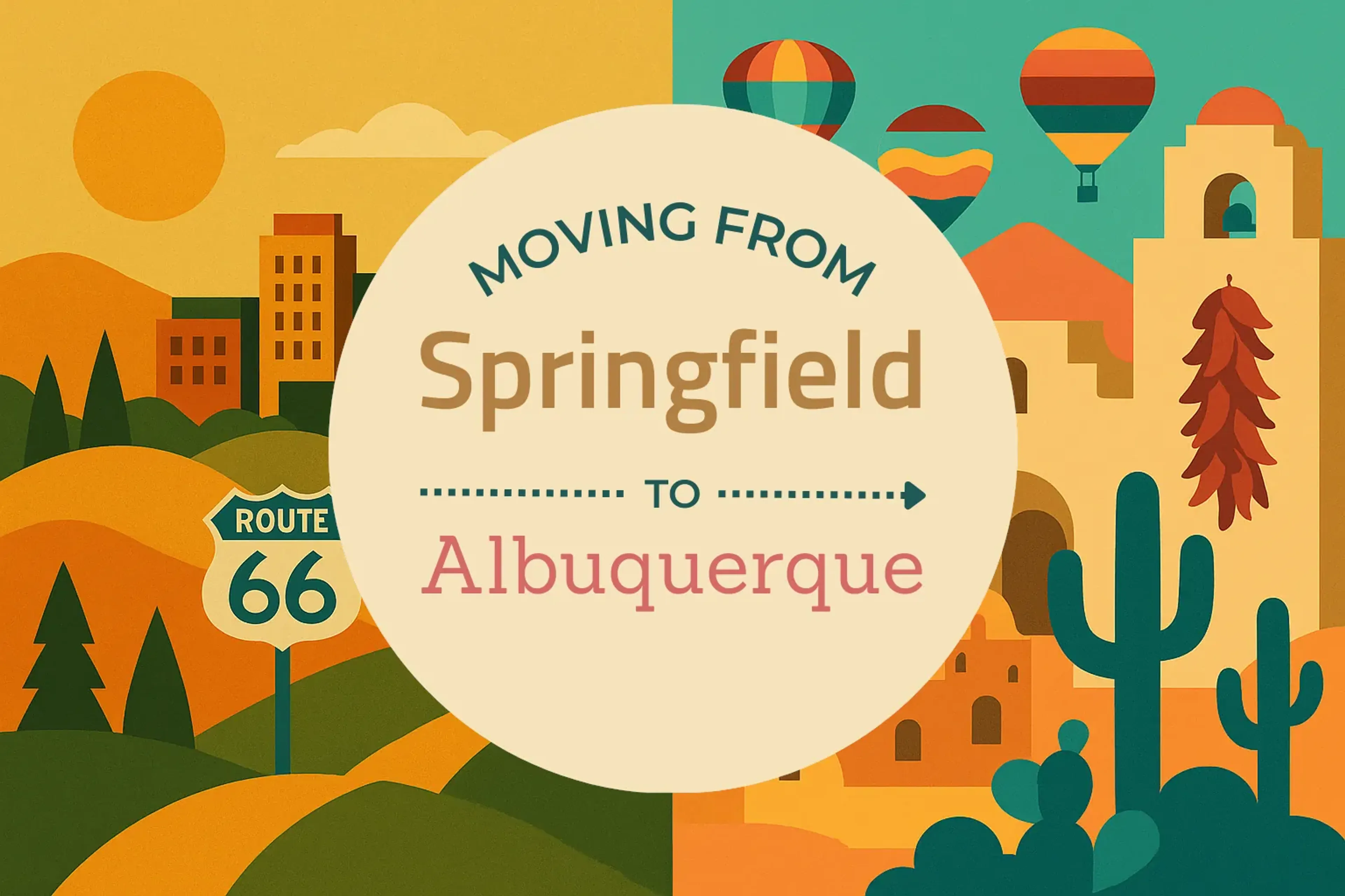 Side-by-side comparison of Springfield to Albuquerque moving companies