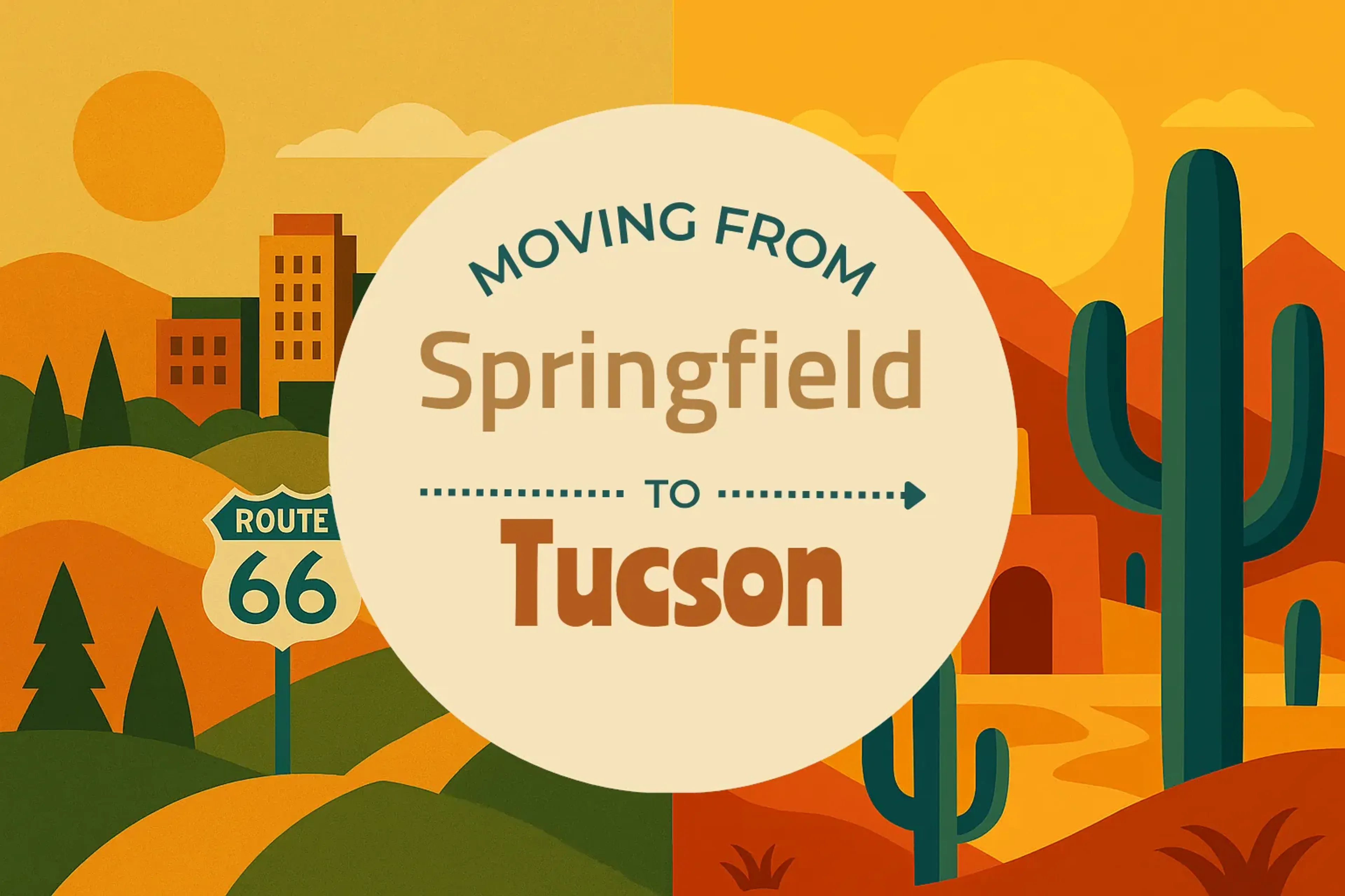 Side-by-side comparison of Springfield to Tucson moving companies