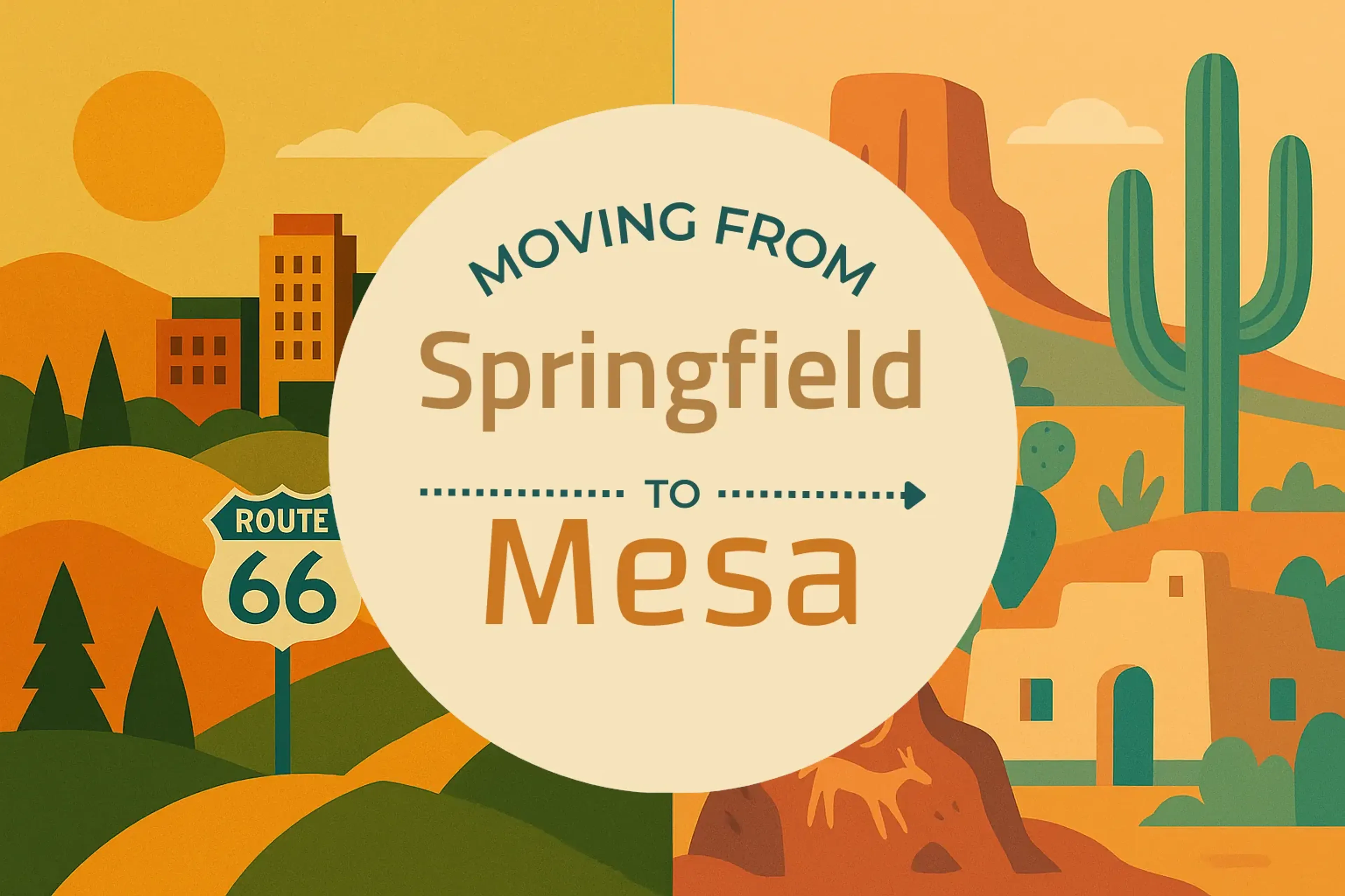 Side-by-side comparison of Springfield to Mesa moving companies