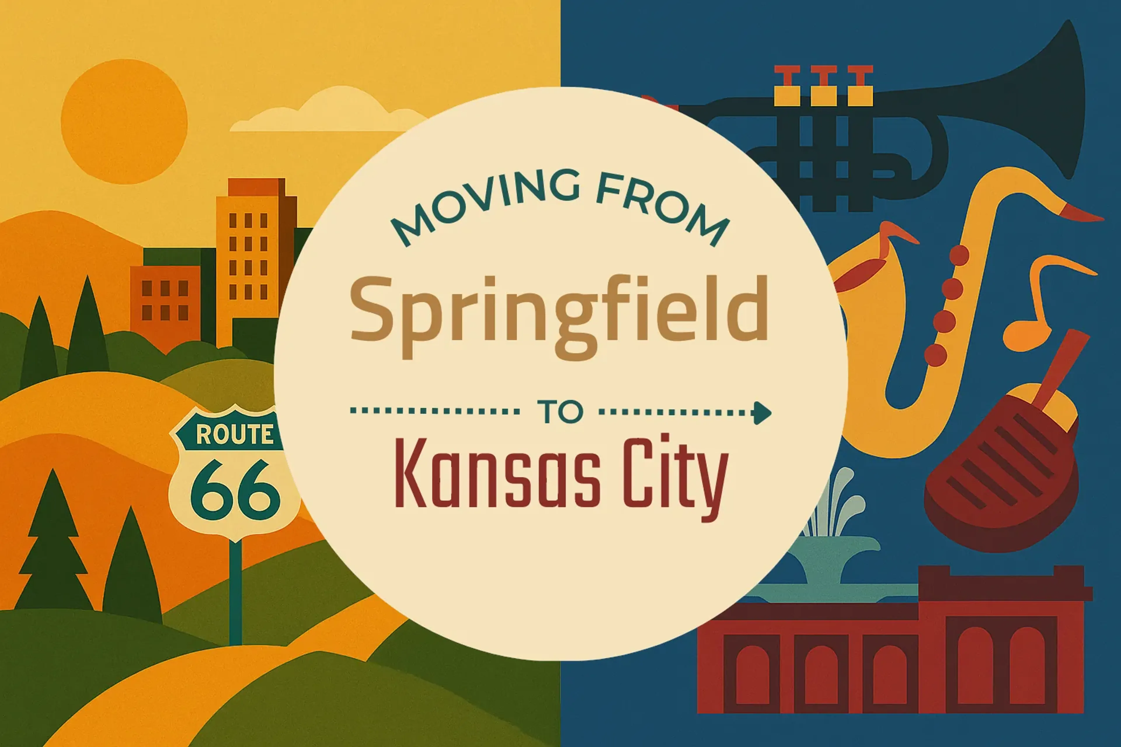 Side-by-side comparison of Springfield to Kansas City moving companies