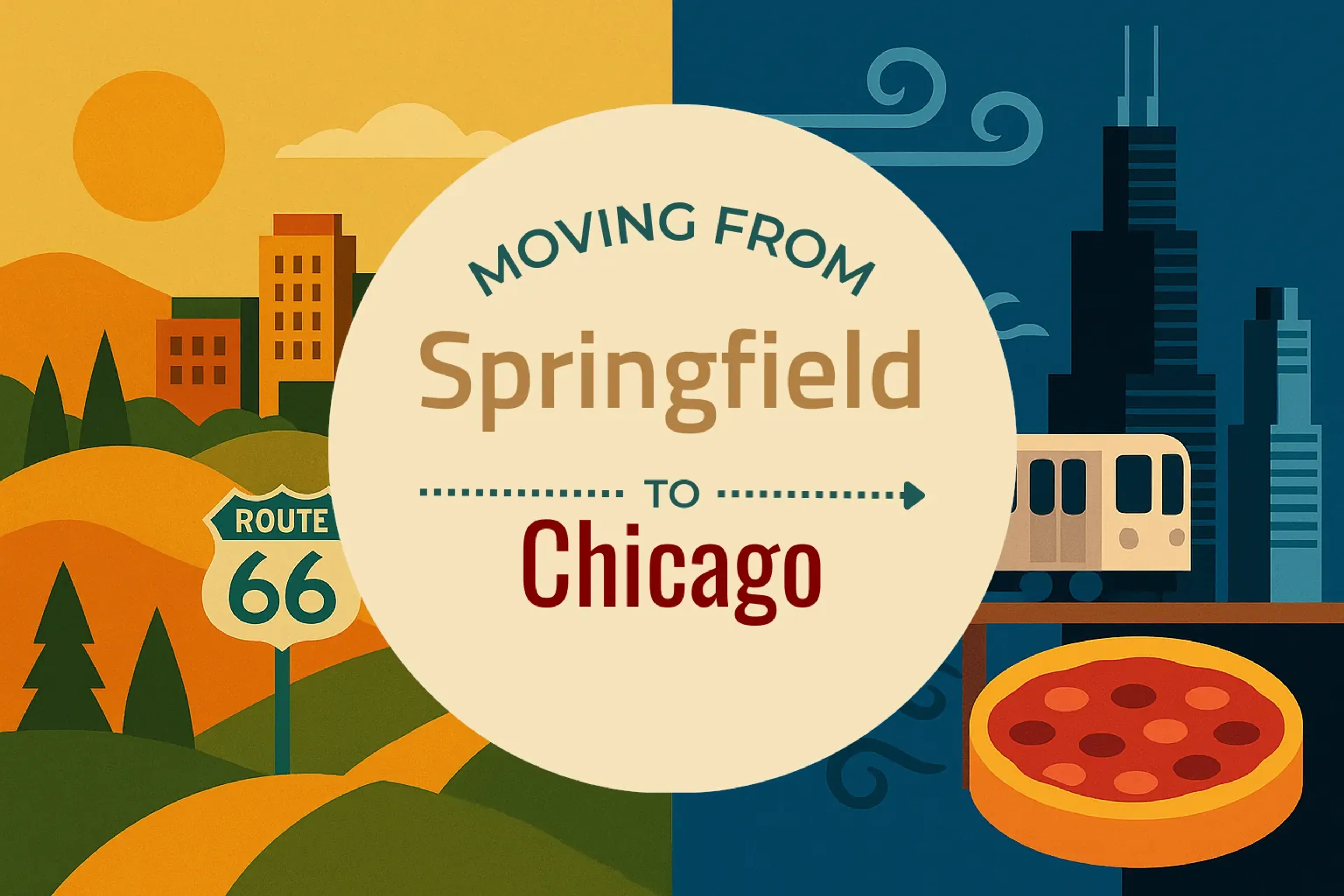 Side-by-side comparison of Springfield to Chicago moving companies