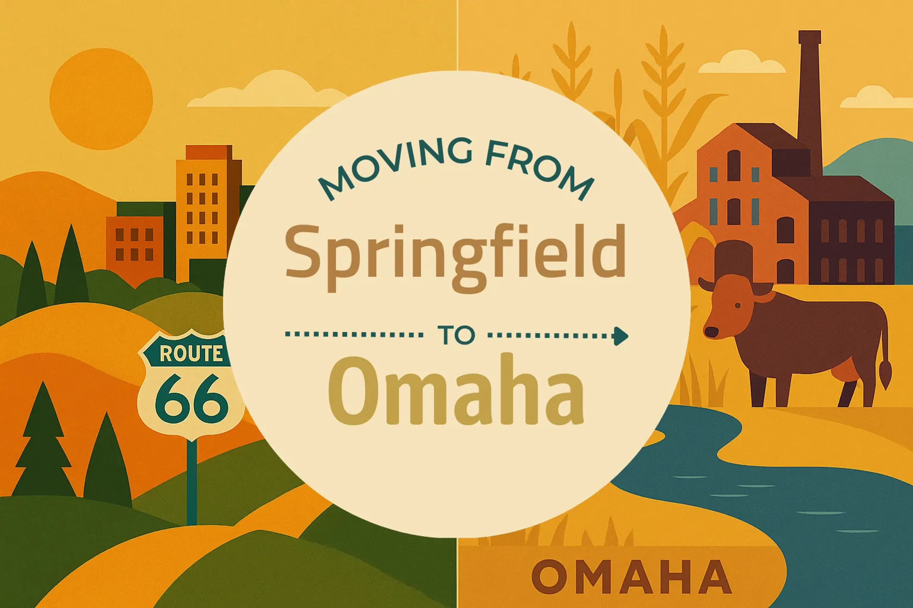 Side-by-side comparison of Springfield to Omaha moving companies