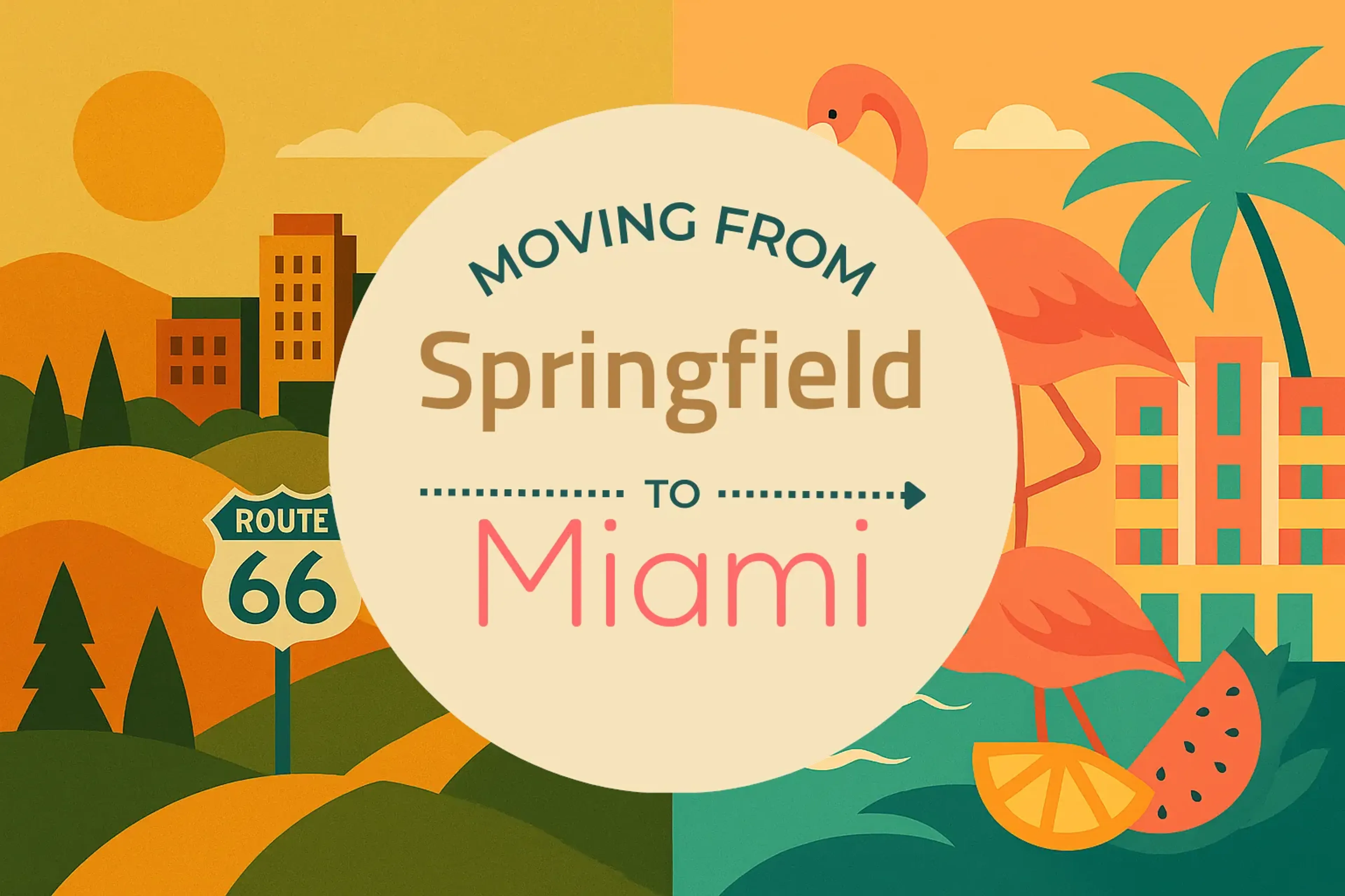 Side-by-side comparison of Springfield to Miami moving companies