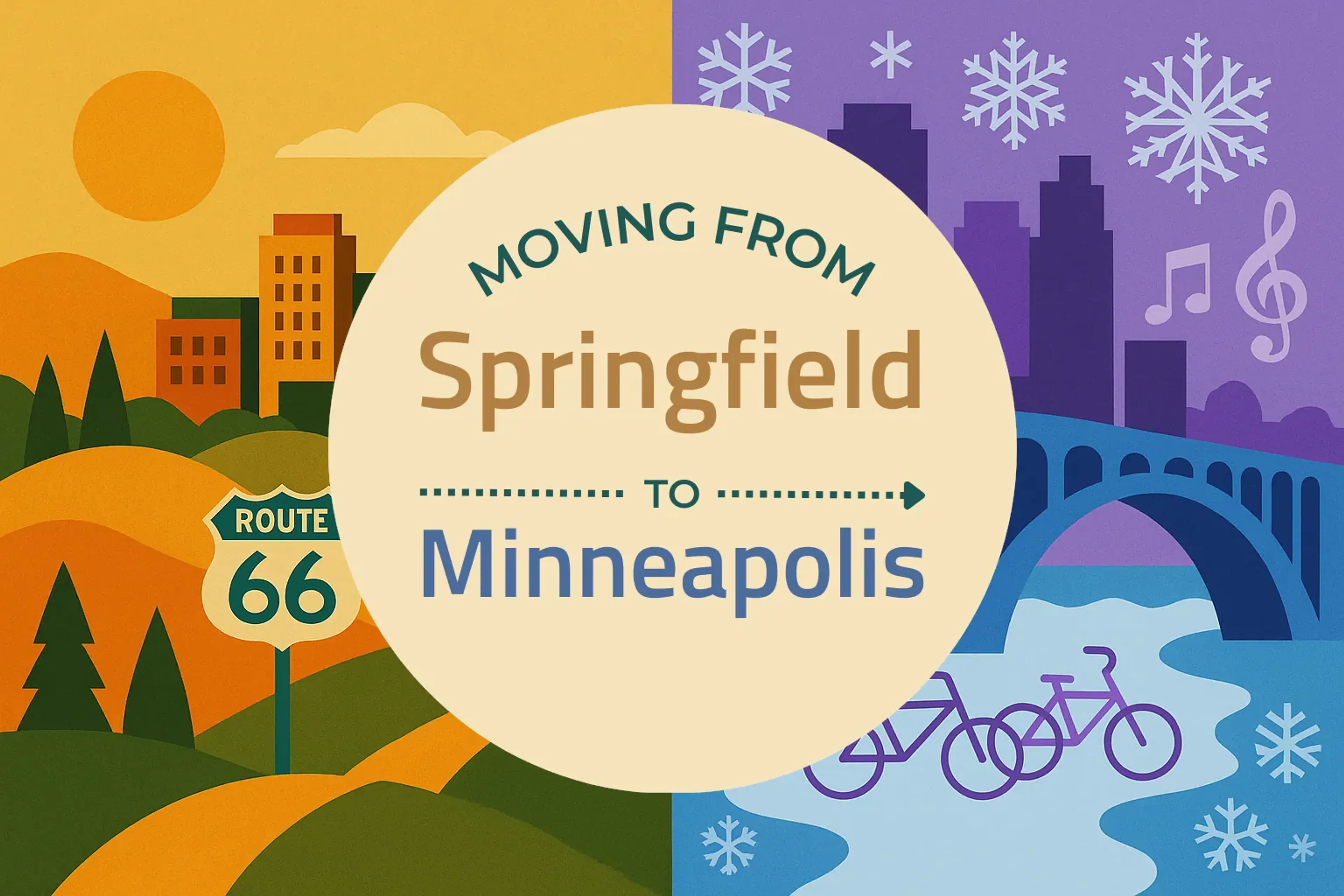 Side-by-side comparison of Springfield to Minneapolis moving companies