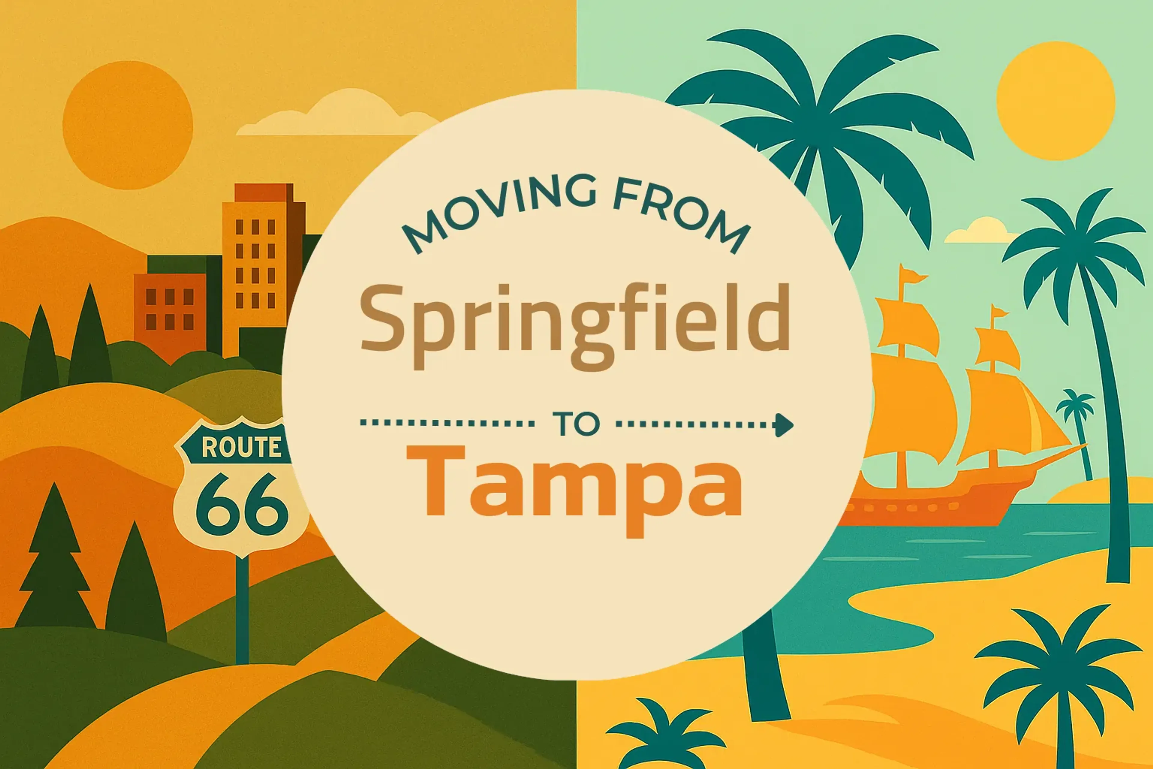 Side-by-side comparison of Springfield to Tampa moving companies
