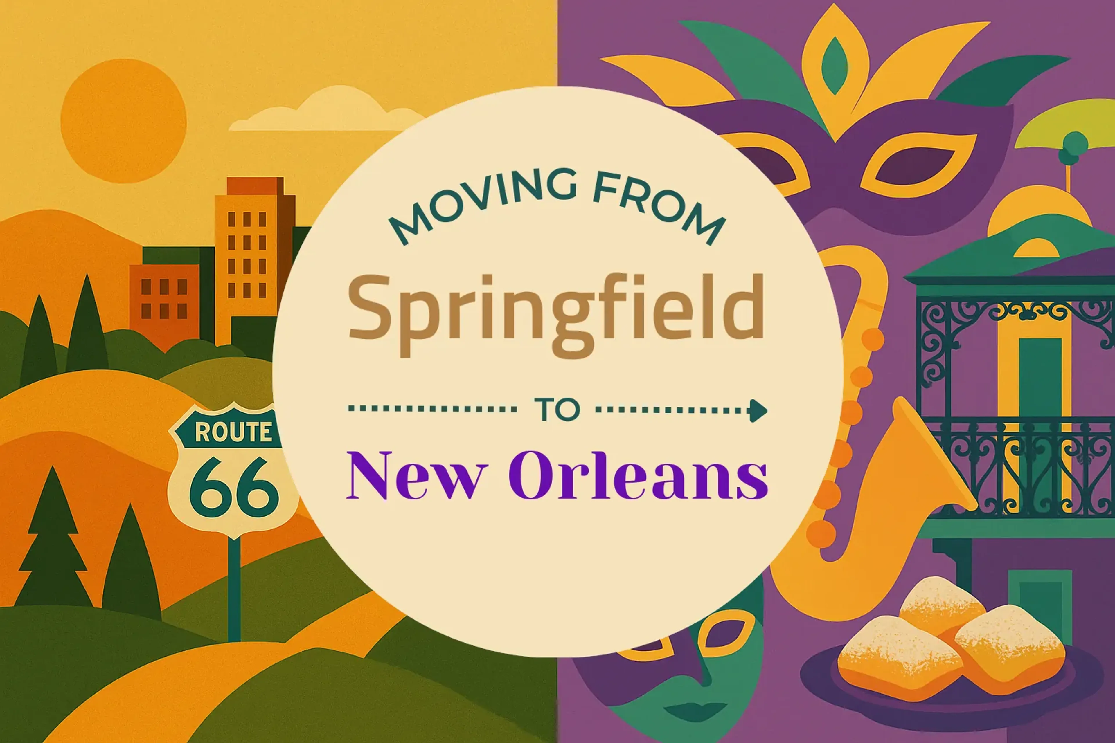 Side-by-side comparison of Springfield to New Orleans moving companies