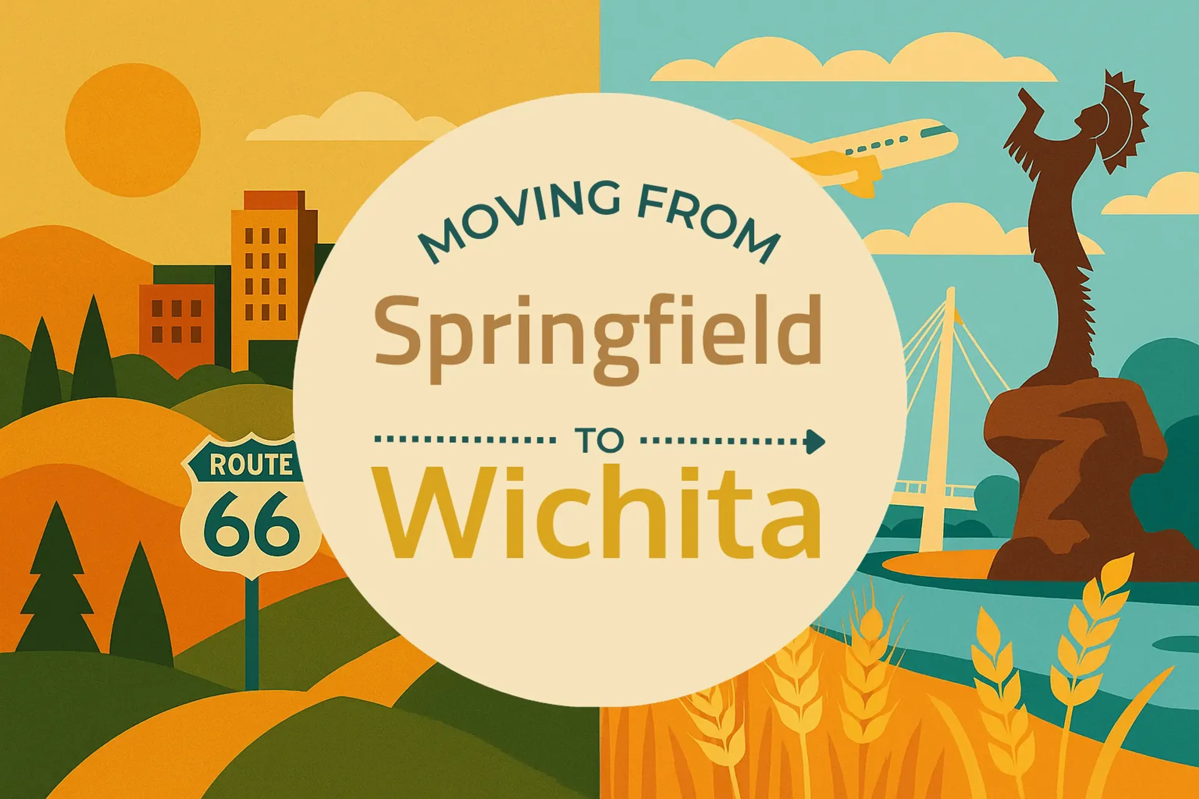 Side-by-side comparison of Springfield to Wichita moving companies