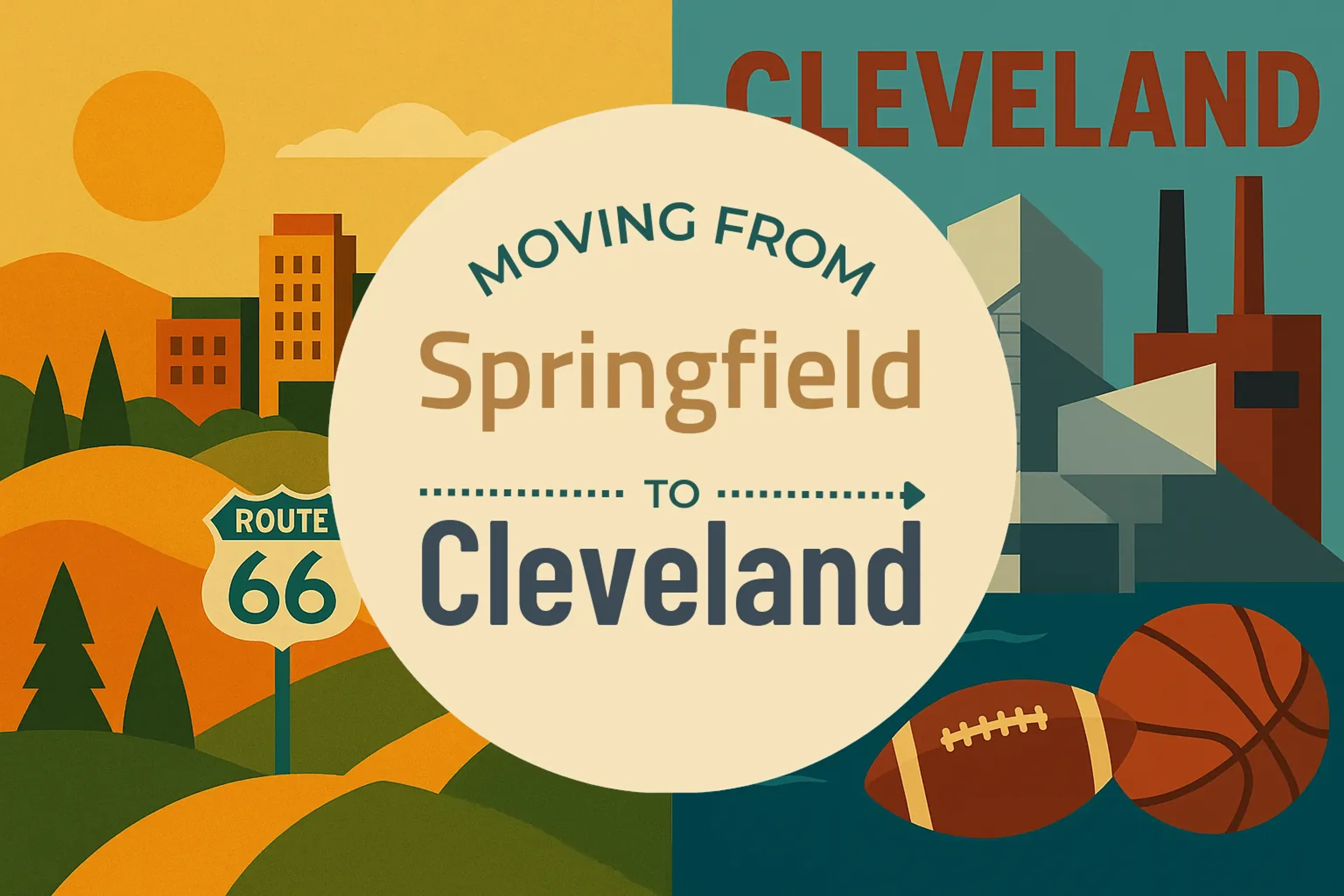 Side-by-side comparison of Springfield to Cleveland moving companies