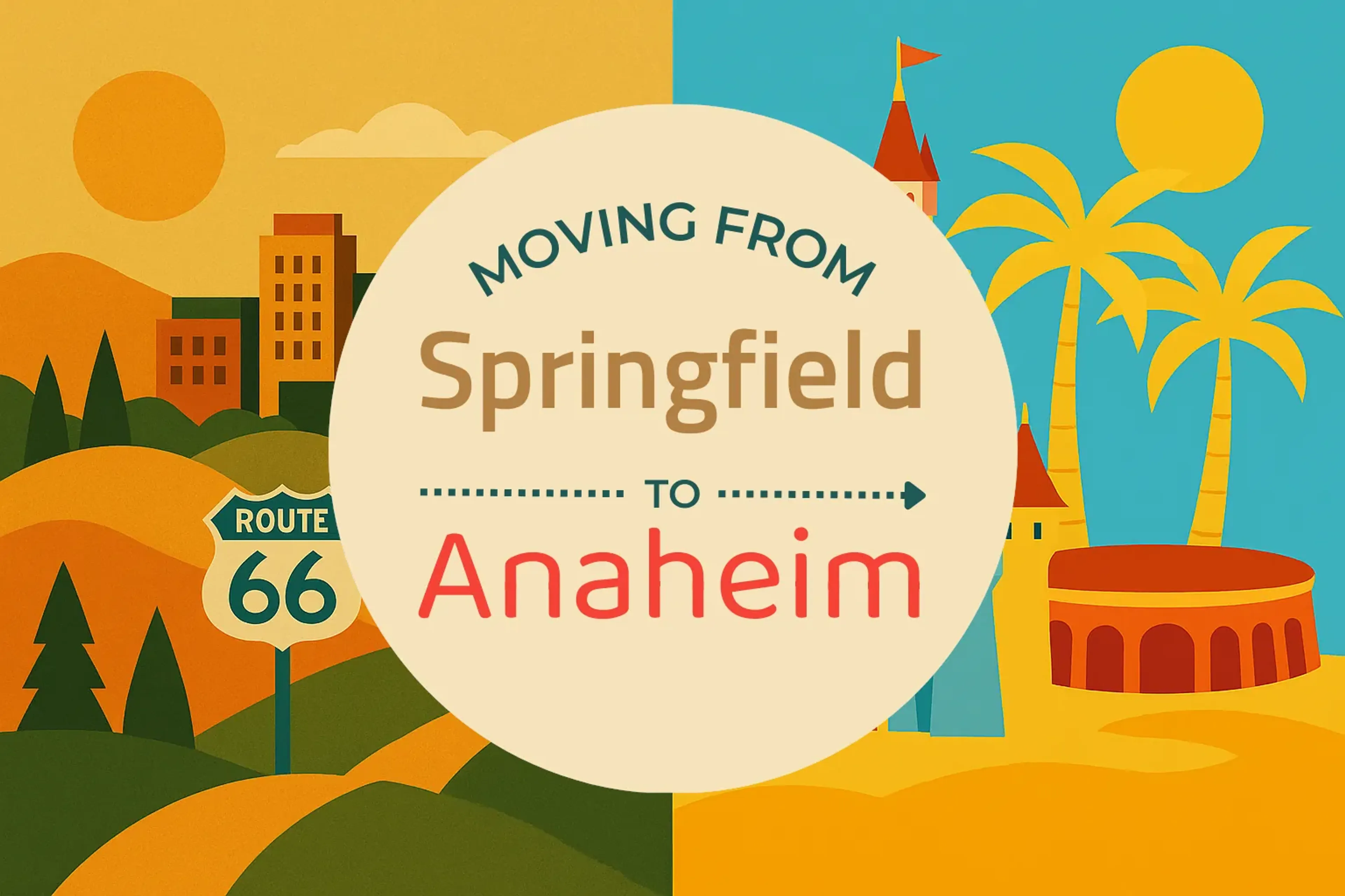 Side-by-side comparison of Springfield to Anaheim moving companies