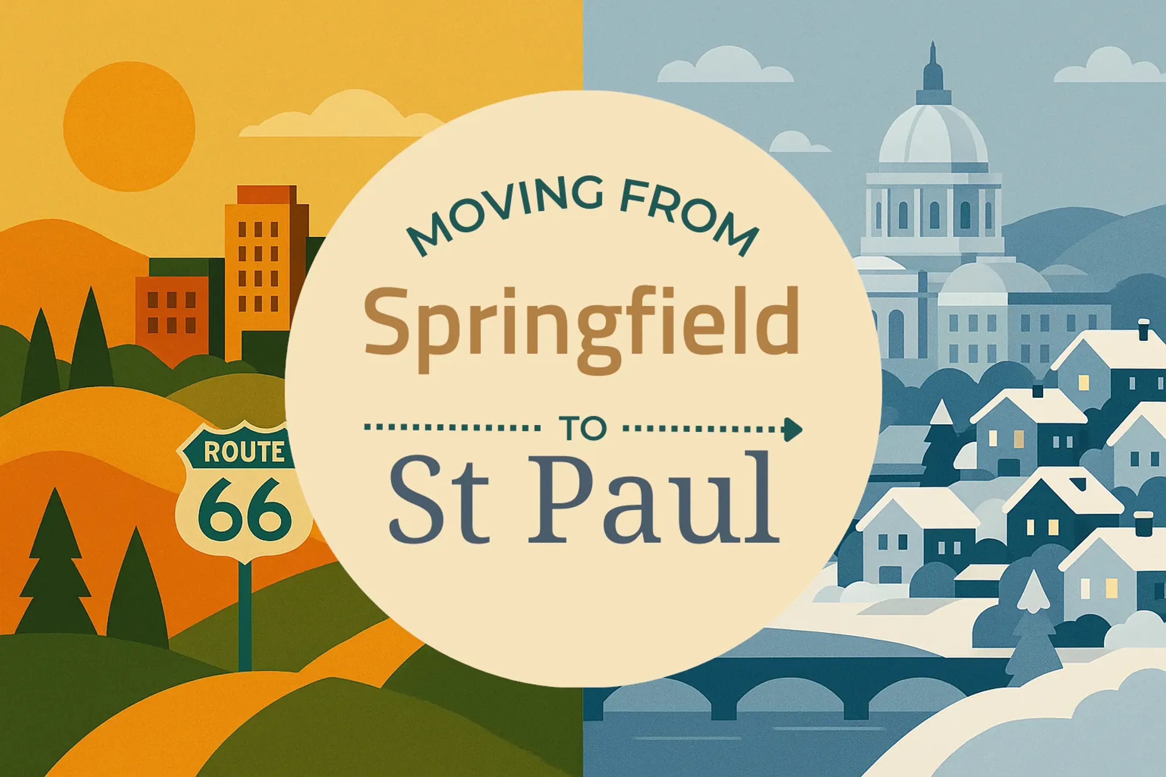Side-by-side comparison of Springfield to St. Paul moving companies