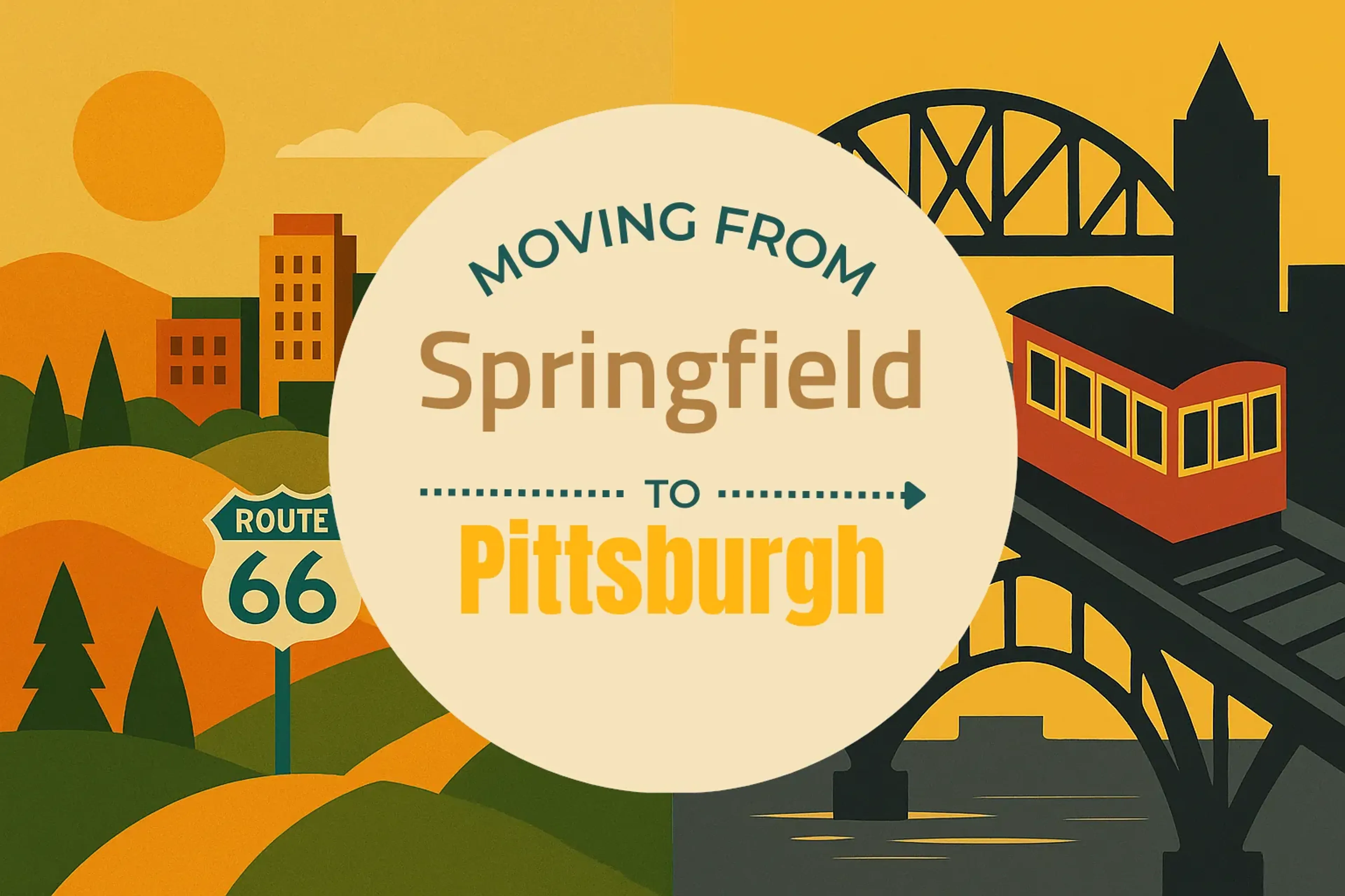 Side-by-side comparison of Springfield to Pittsburgh moving companies