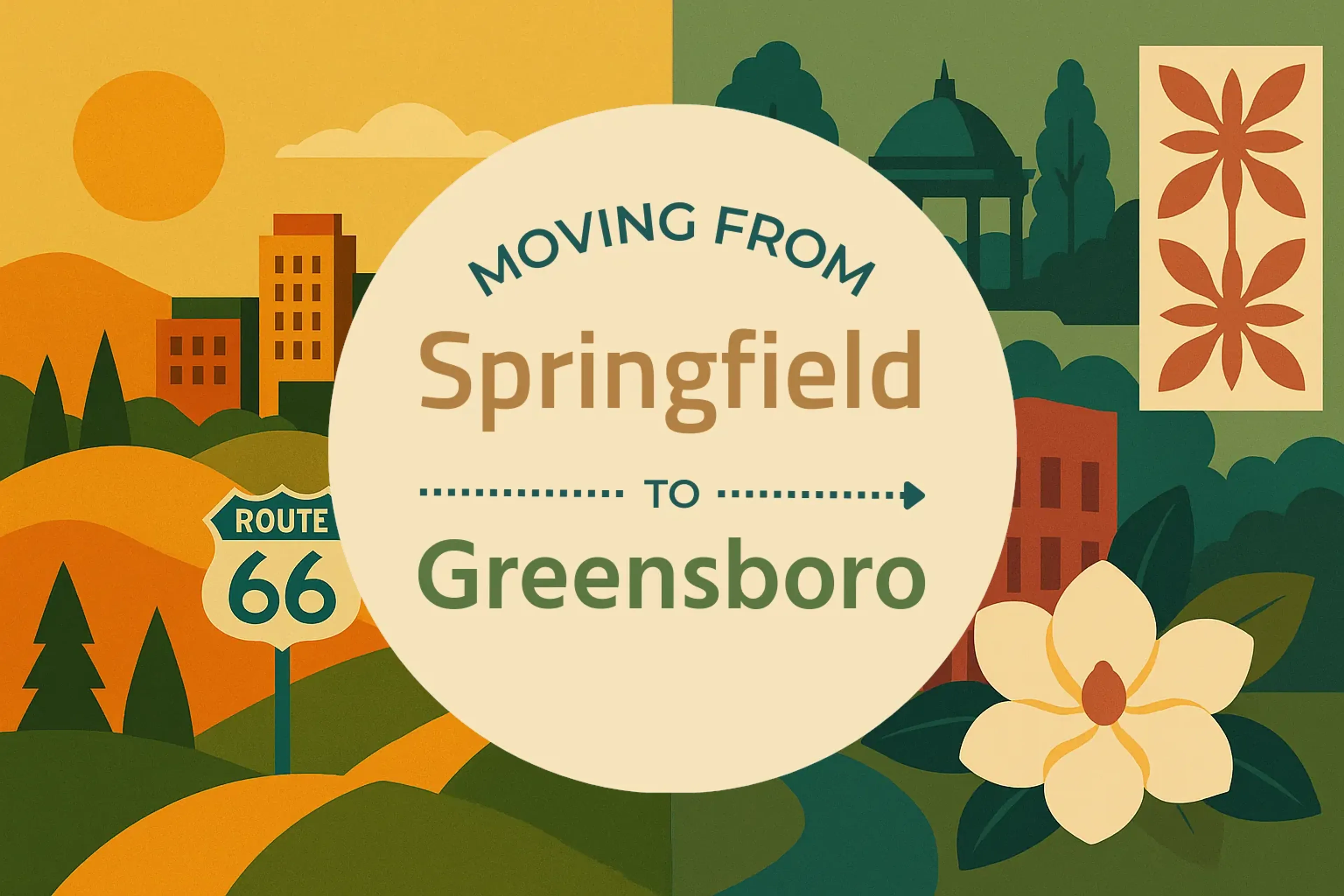 Side-by-side comparison of Springfield to Greensboro moving companies