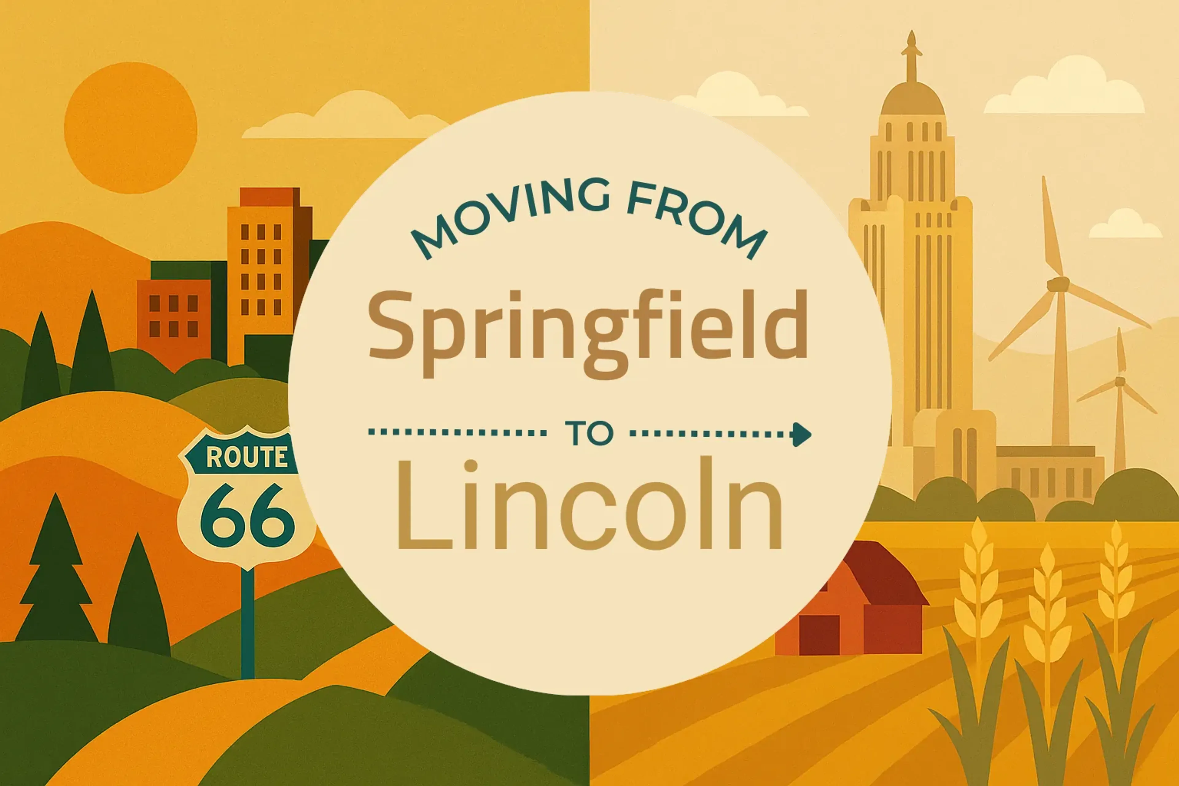Side-by-side comparison of Springfield to Lincoln moving companies