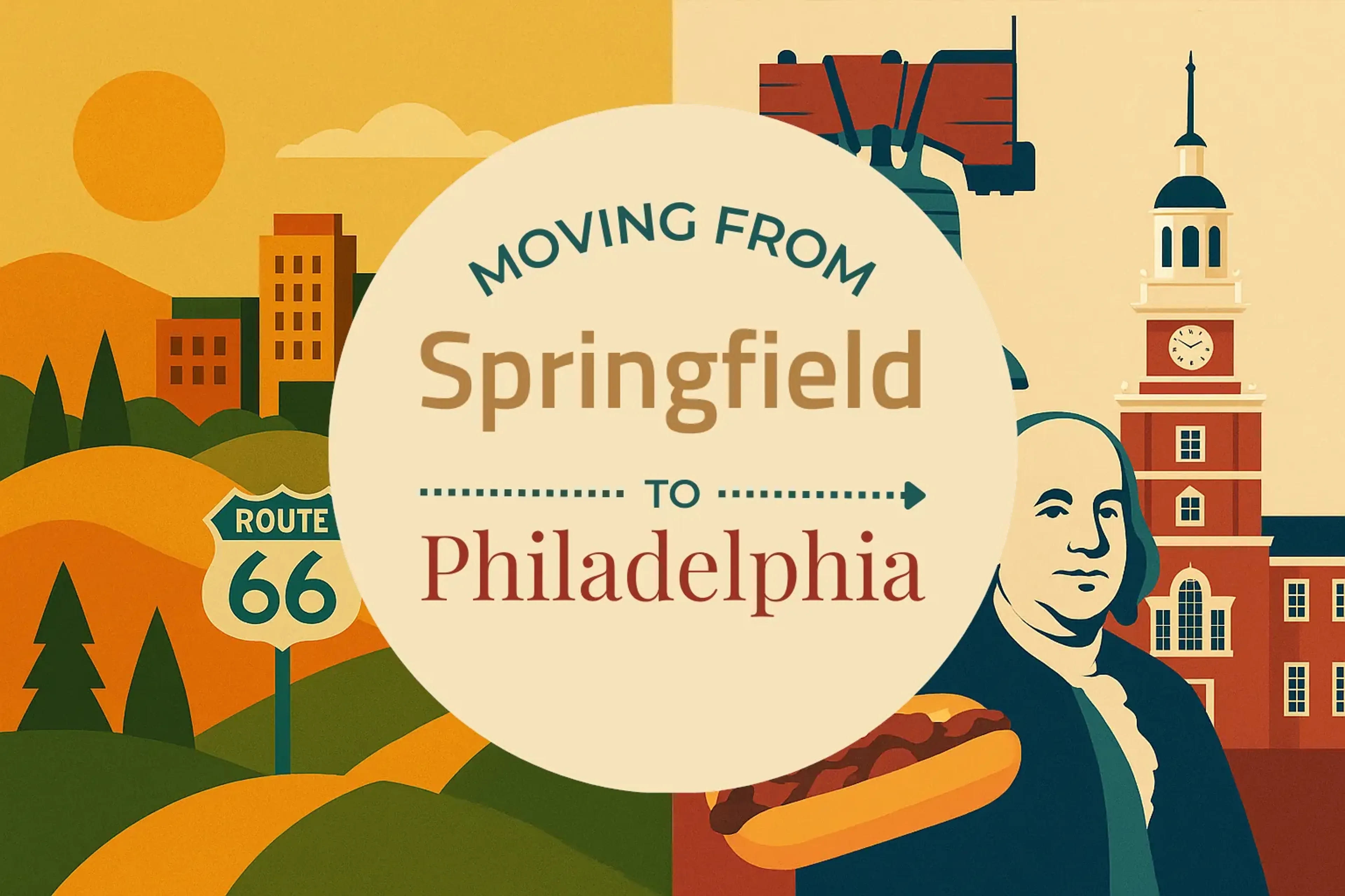 Side-by-side comparison of Springfield to Philadelphia moving companies