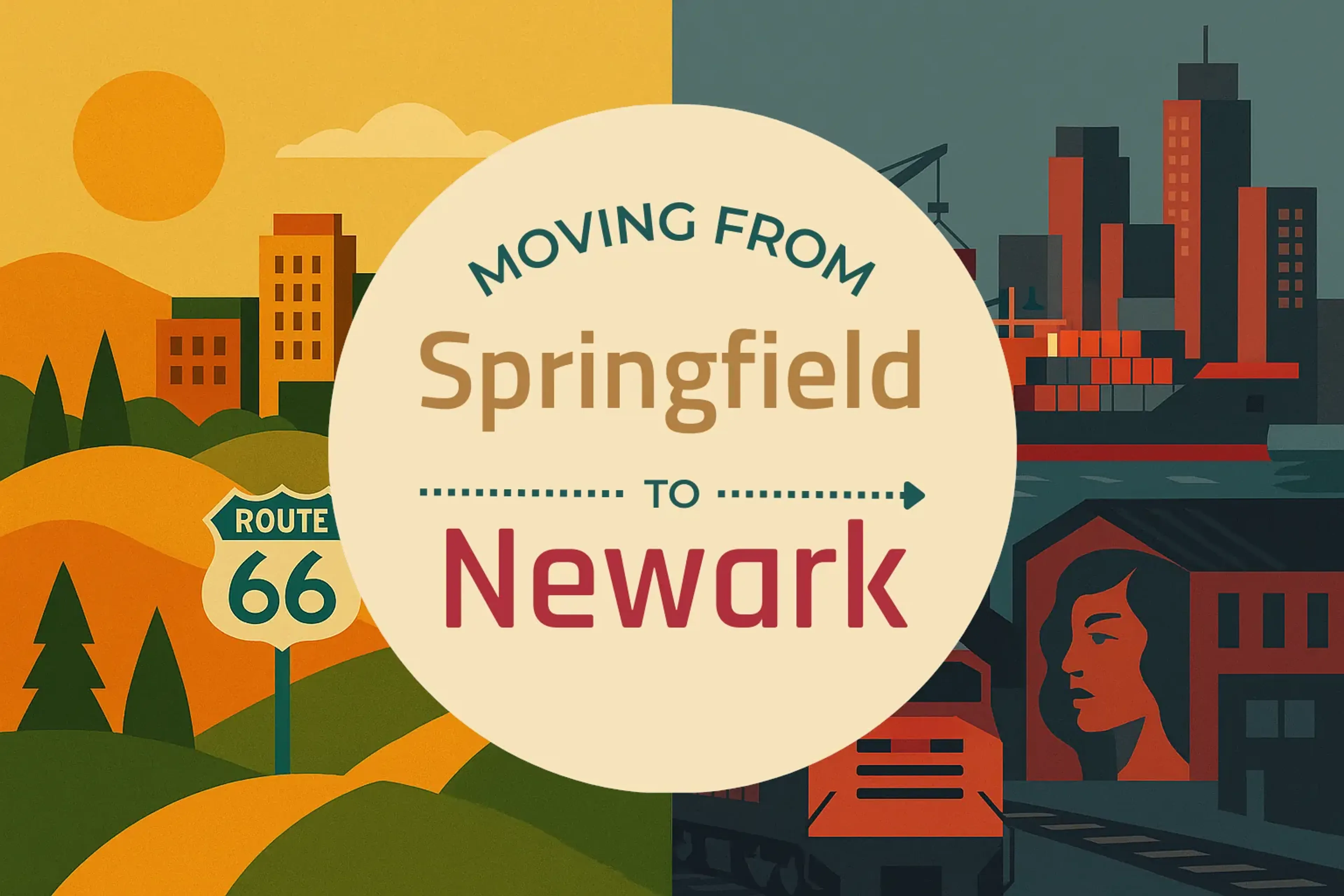 Side-by-side comparison of Springfield to Newark moving companies