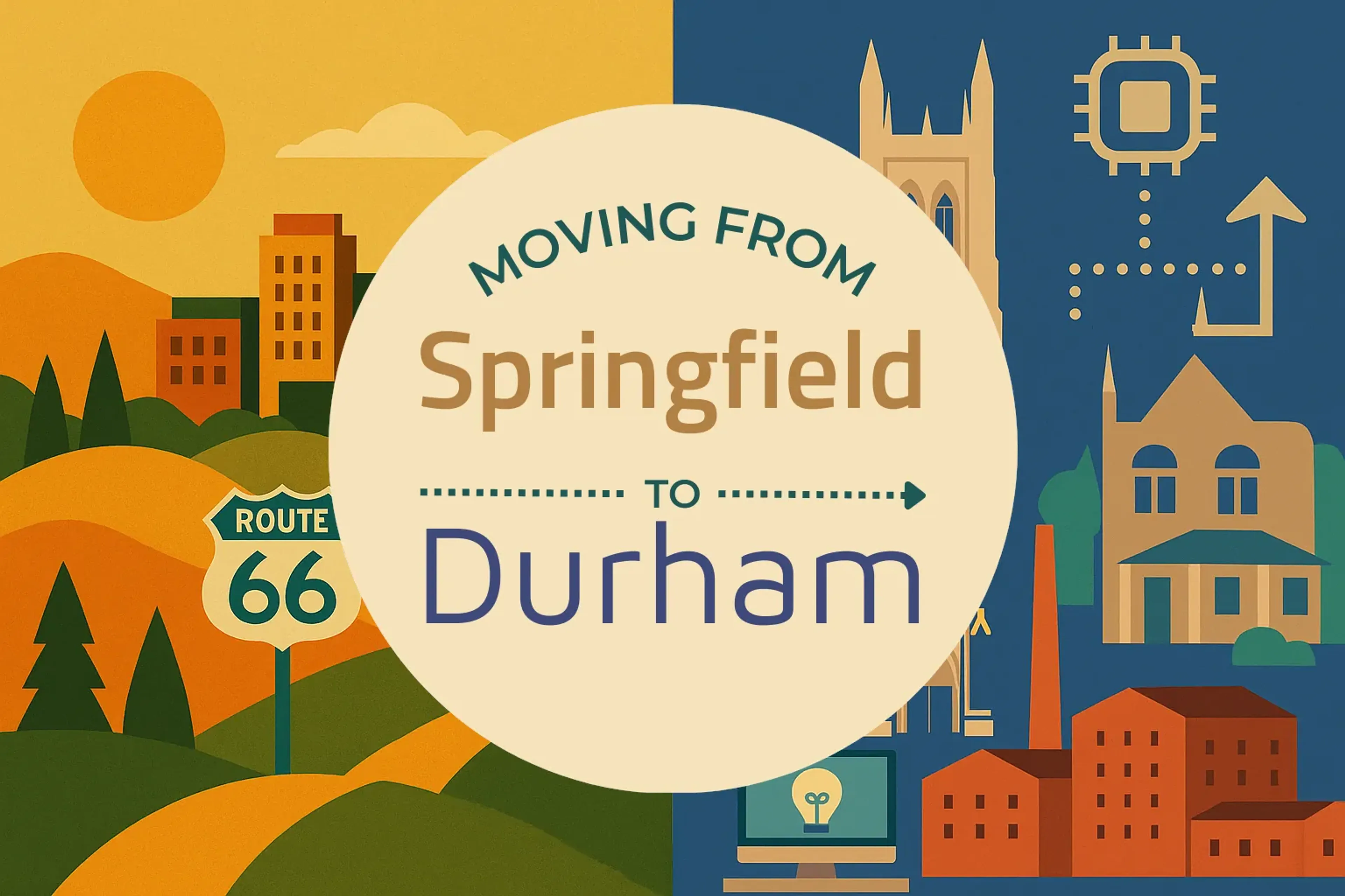 Side-by-side comparison of Springfield to Durham moving companies