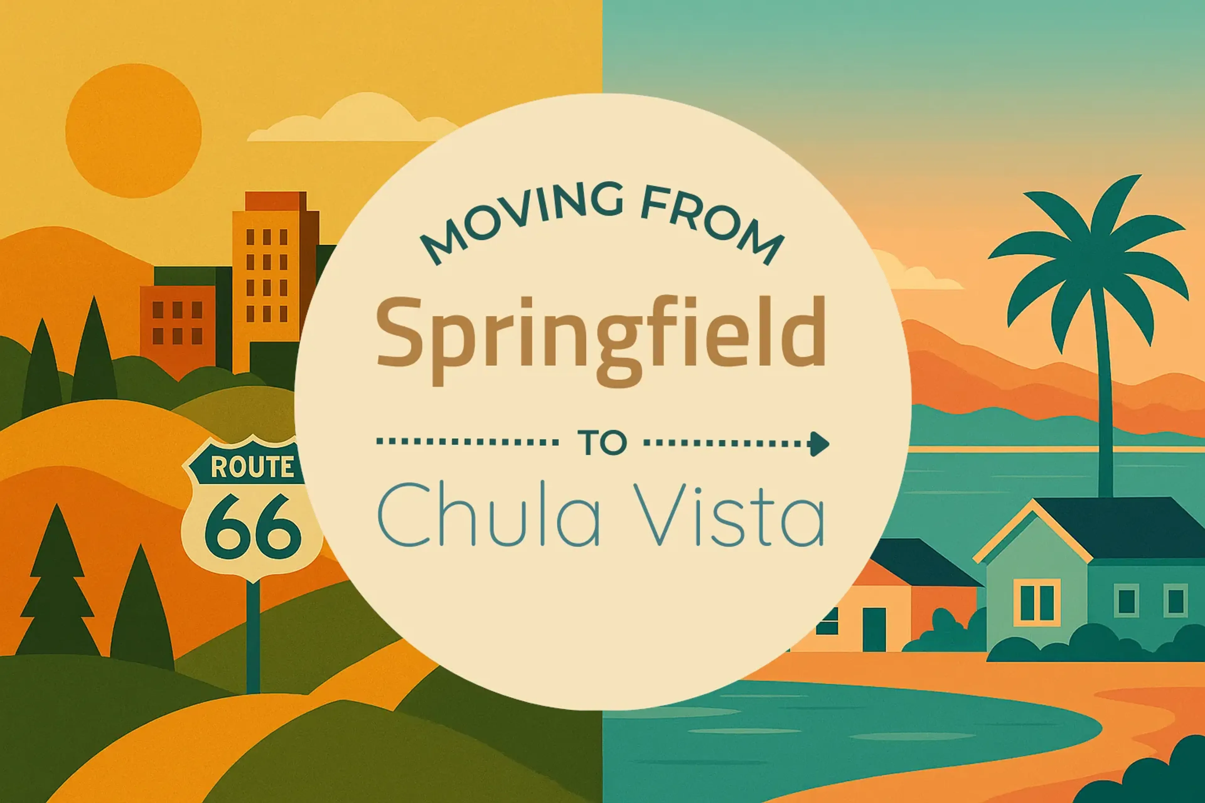 Side-by-side comparison of Springfield to Chula Vista moving companies