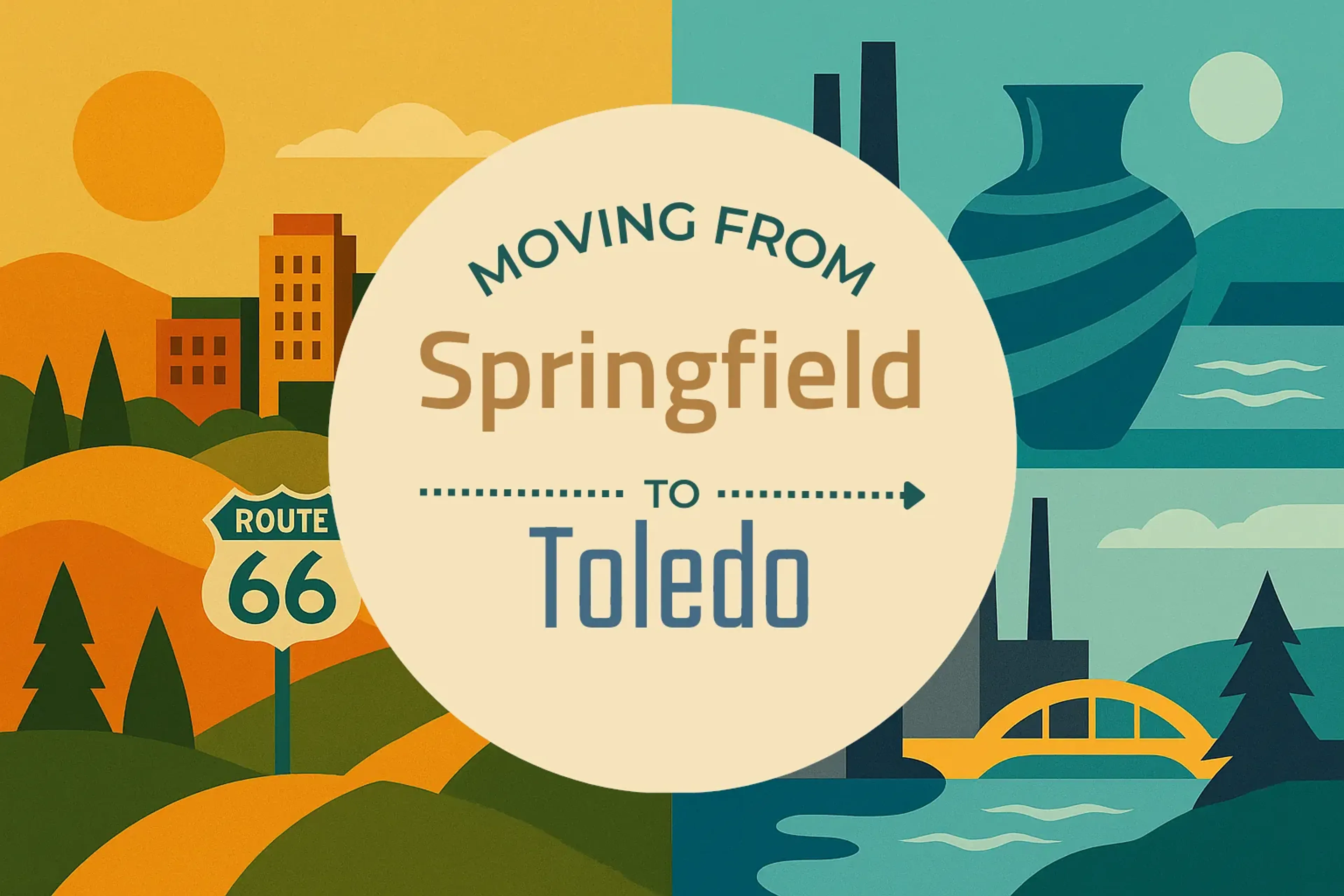Side-by-side comparison of Springfield to Toledo moving companies