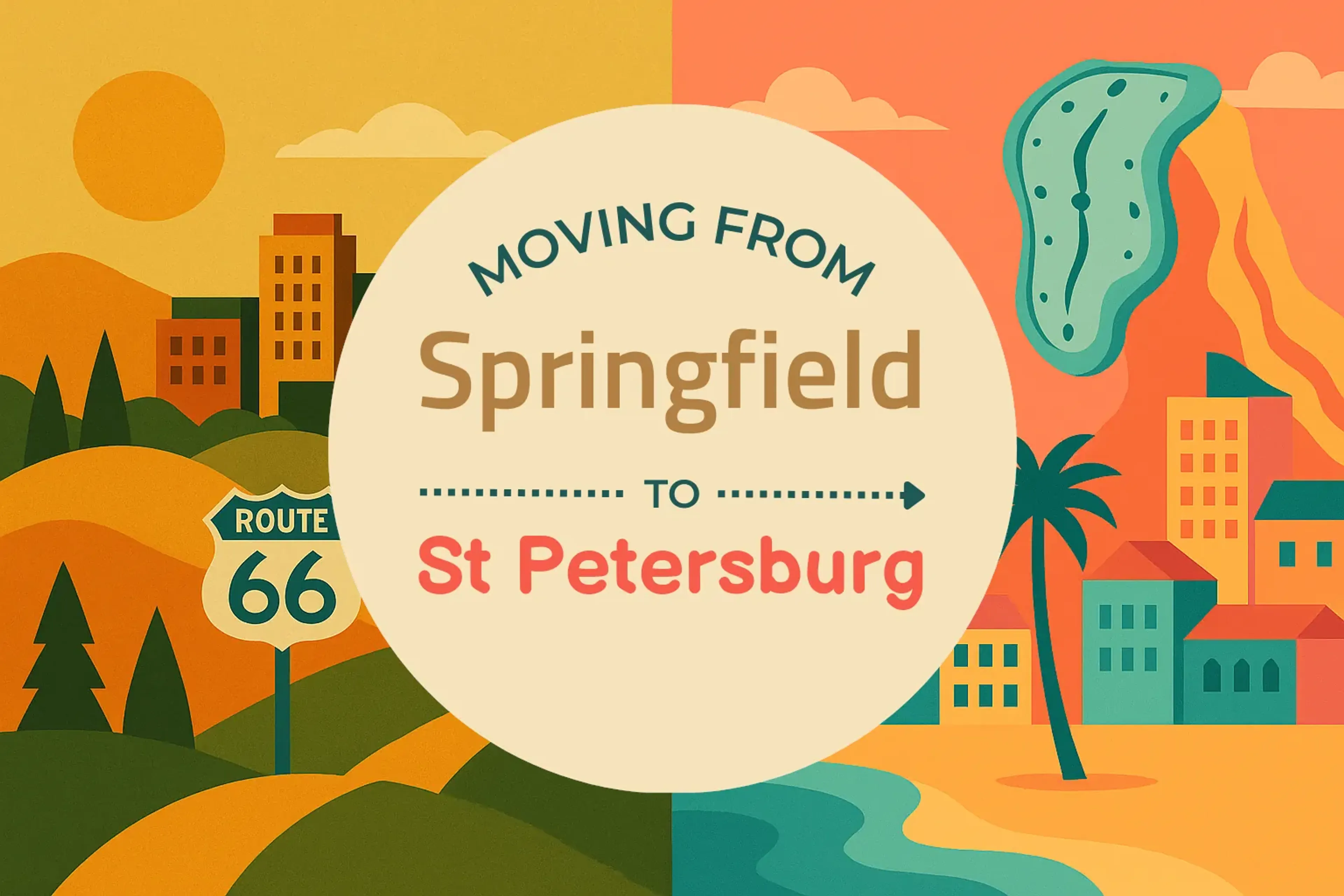 Side-by-side comparison of Springfield to St. Petersburg moving companies
