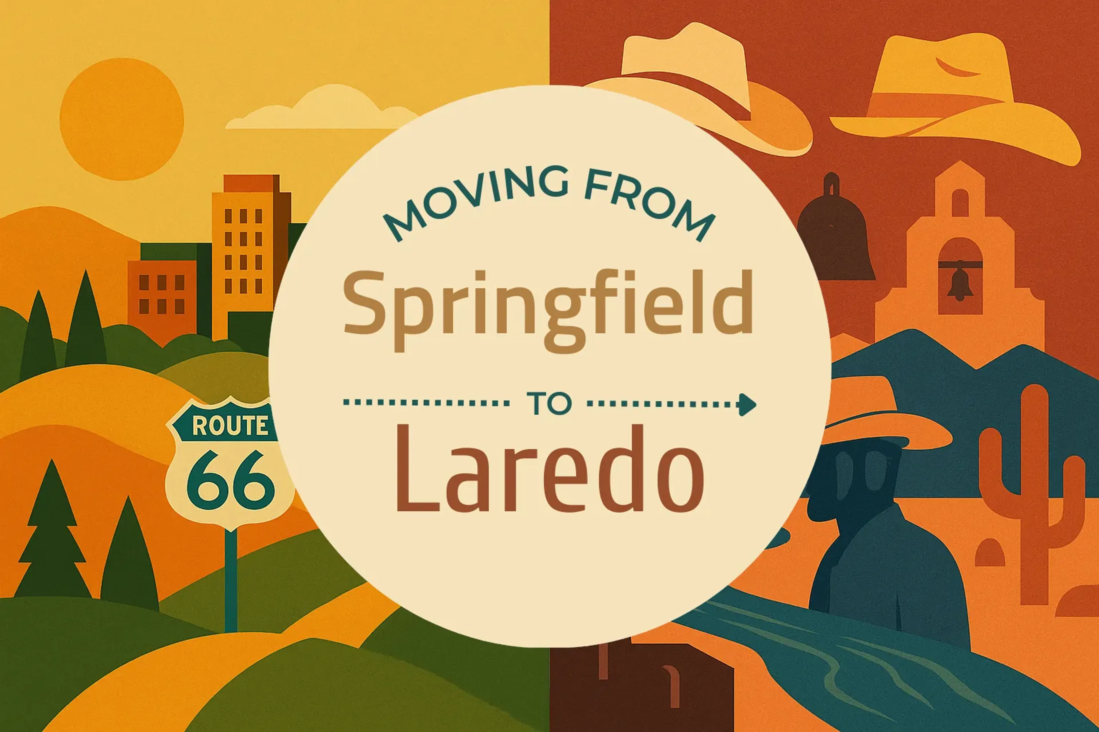 Side-by-side comparison of Springfield to Laredo moving companies
