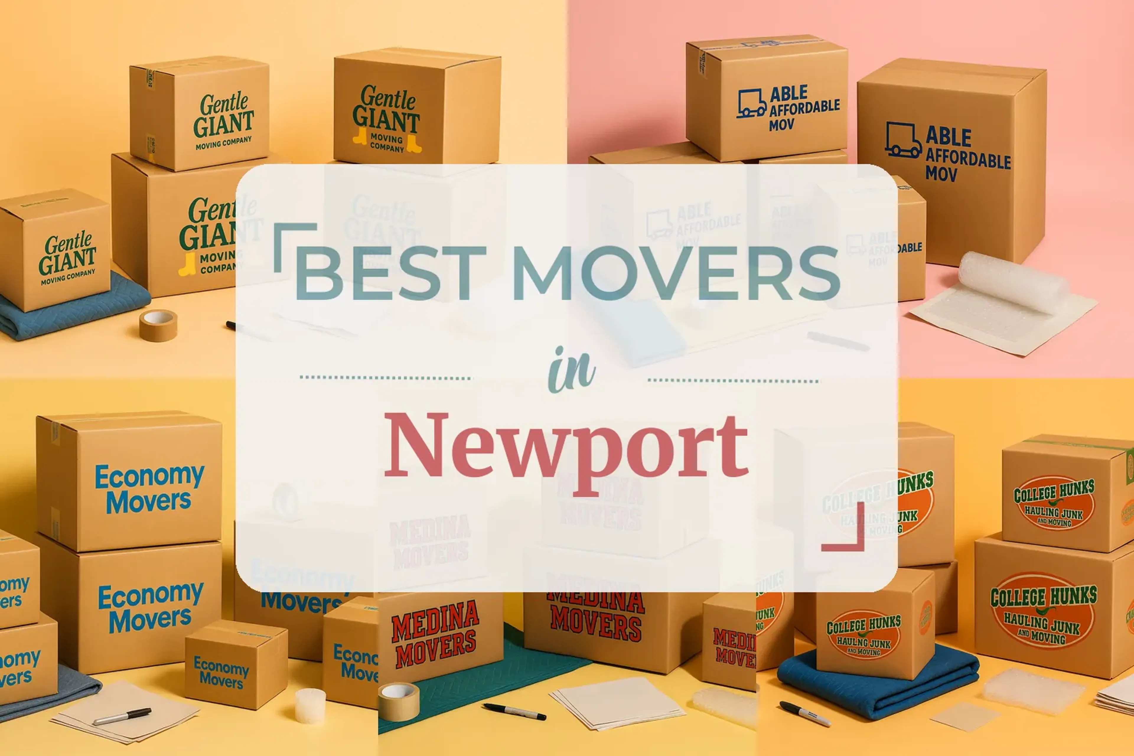 Side-by-side comparison of Newport moving companies