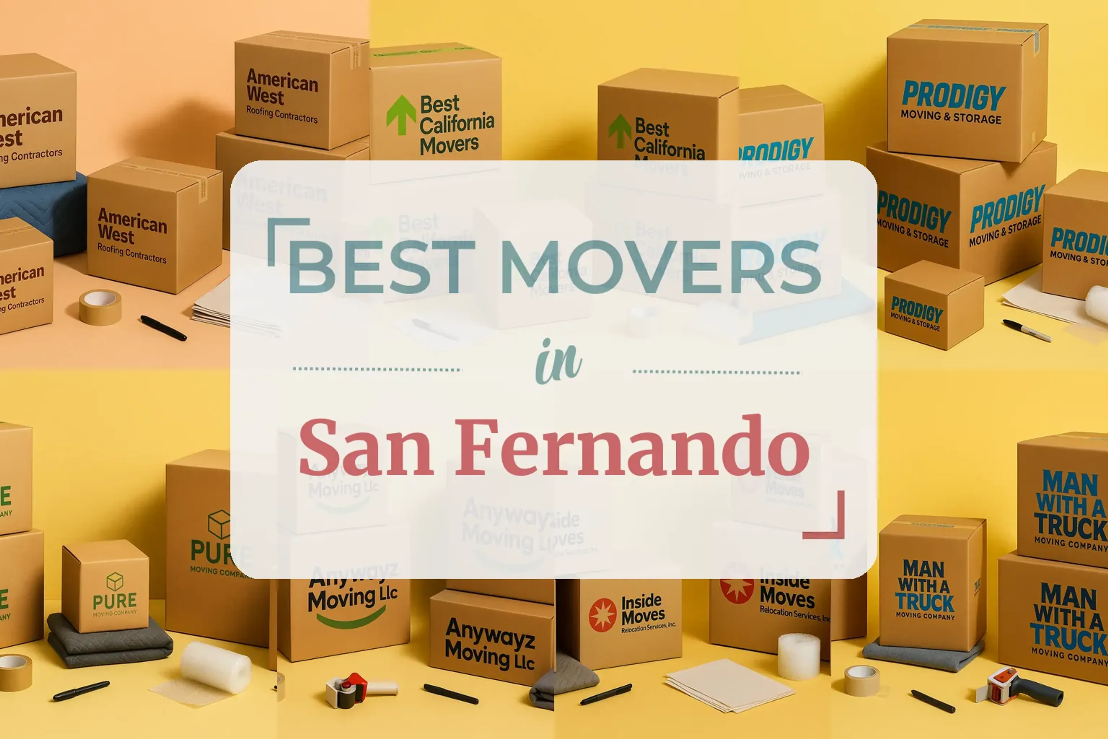 Side-by-side comparison of San Fernando moving companies