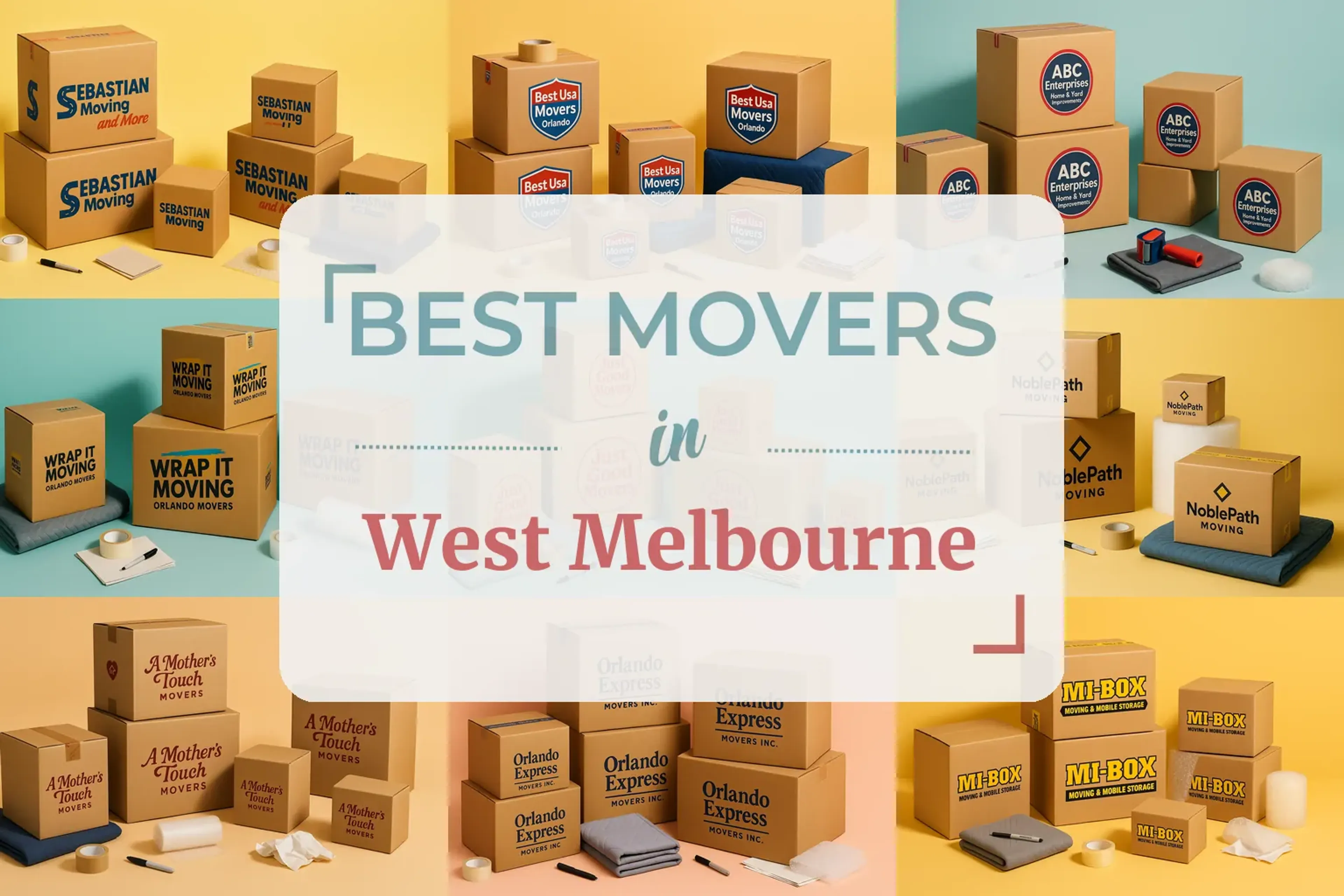 Side-by-side comparison of West Melbourne moving companies