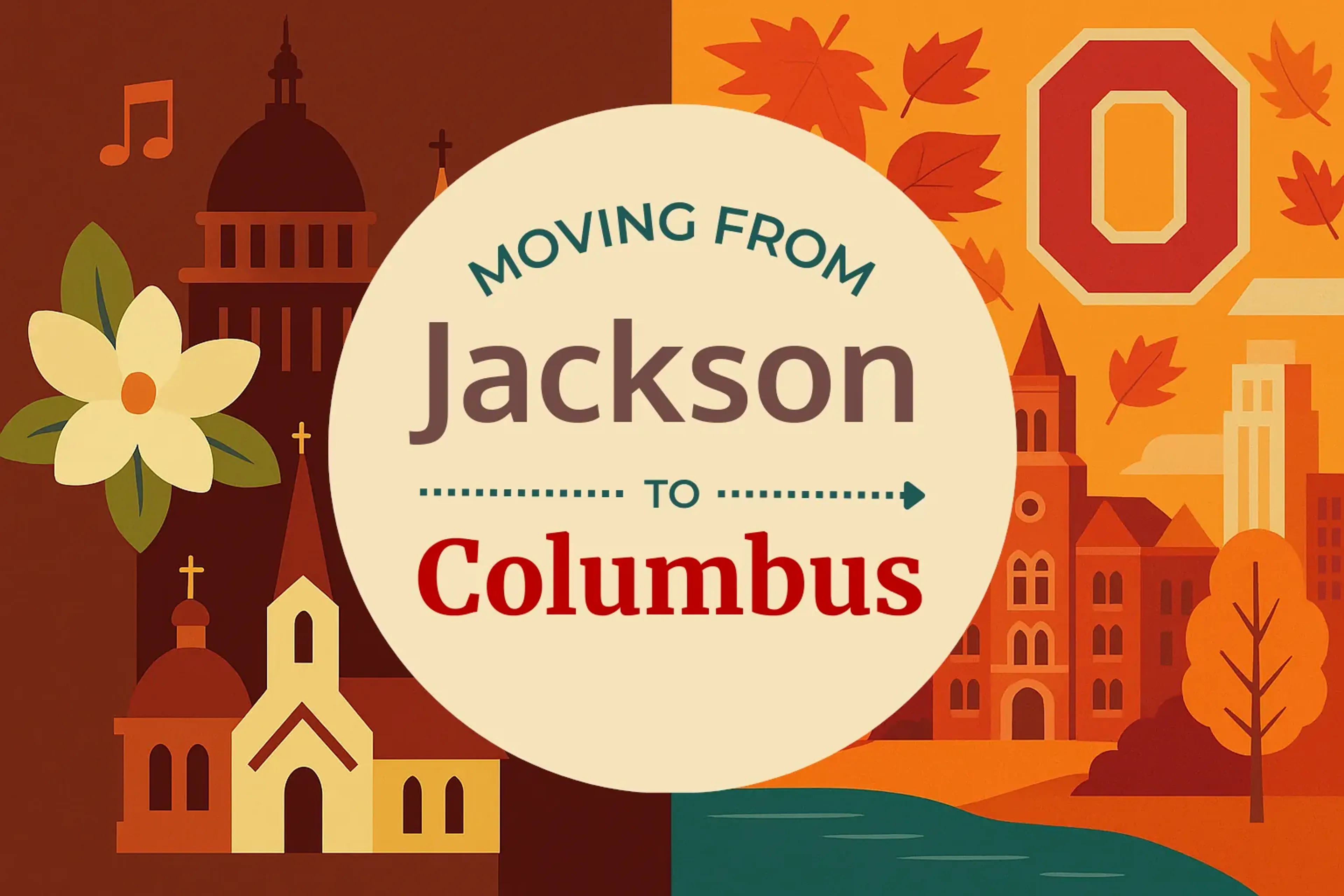 Side-by-side comparison of Jackson to Columbus moving companies