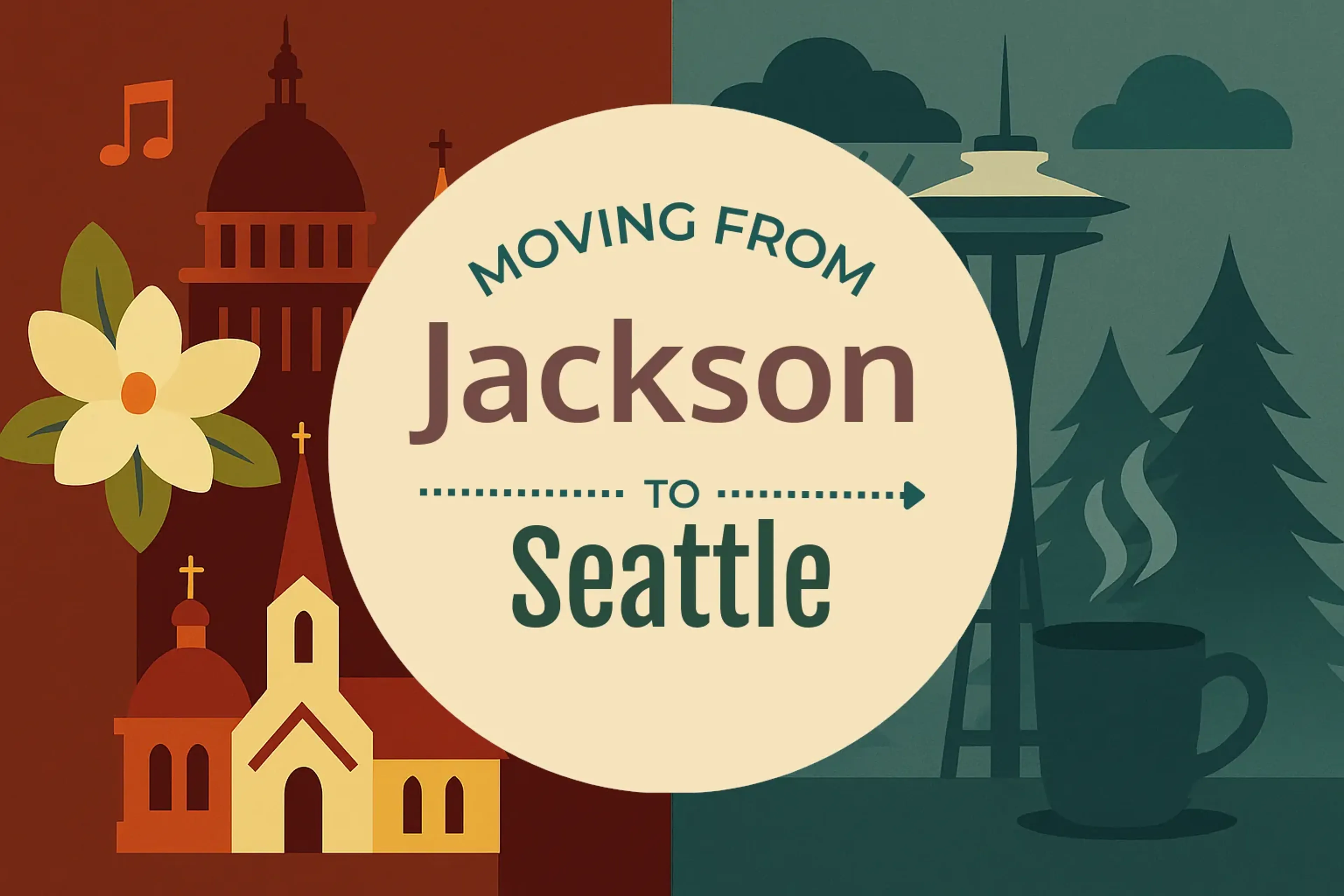 Side-by-side comparison of Jackson to Seattle moving companies