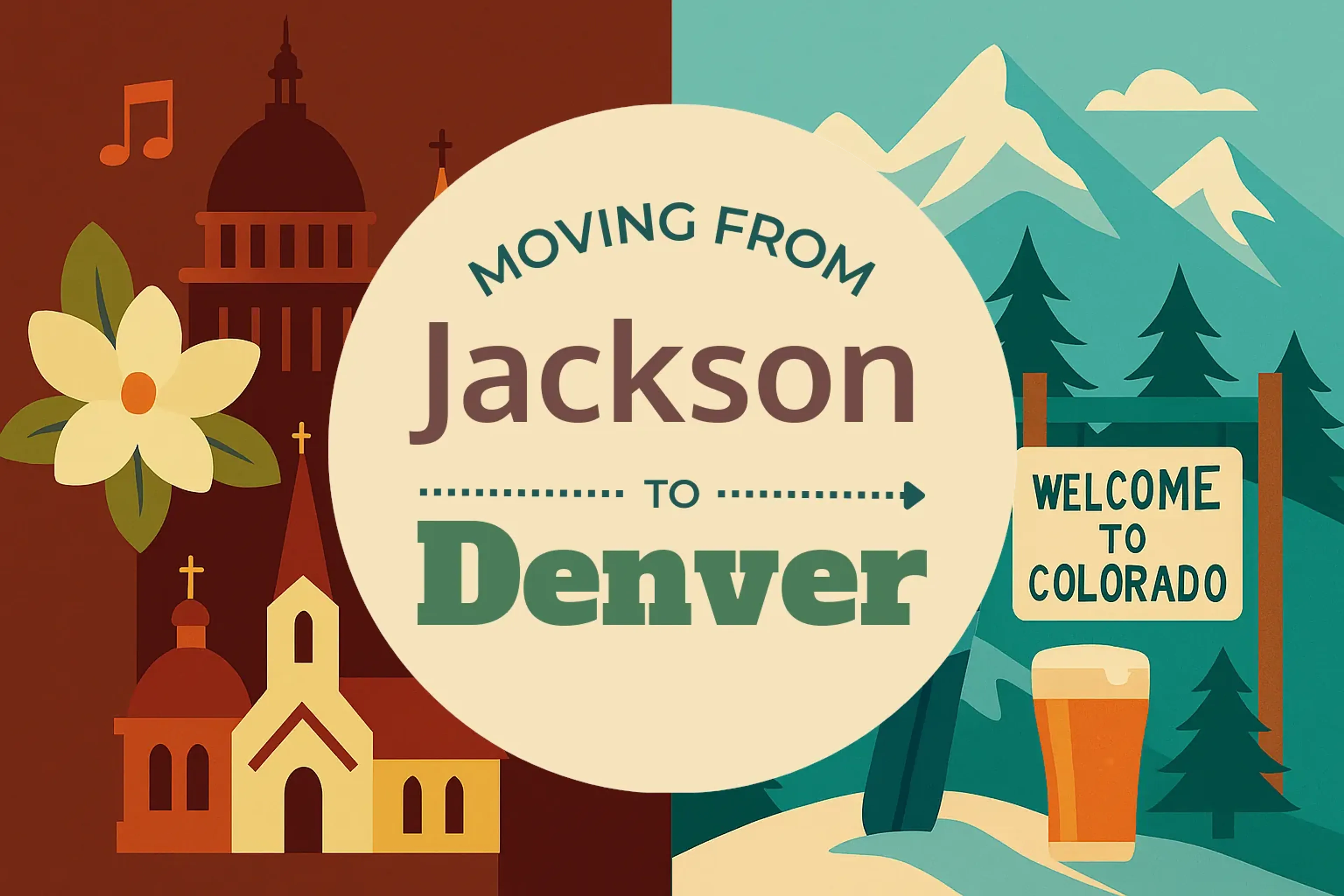 Side-by-side comparison of Jackson to Denver moving companies