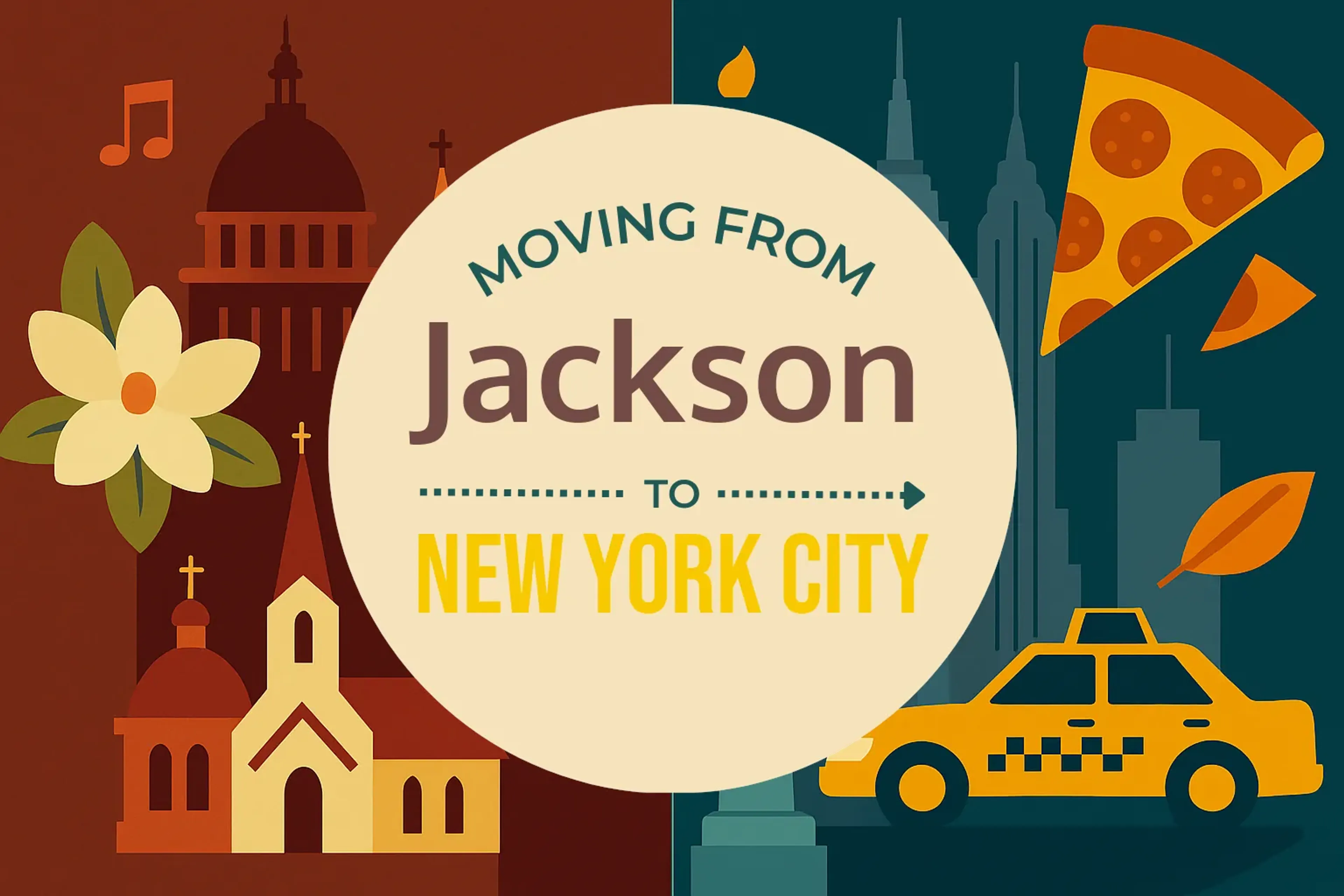 Side-by-side comparison of Jackson to New York City moving companies