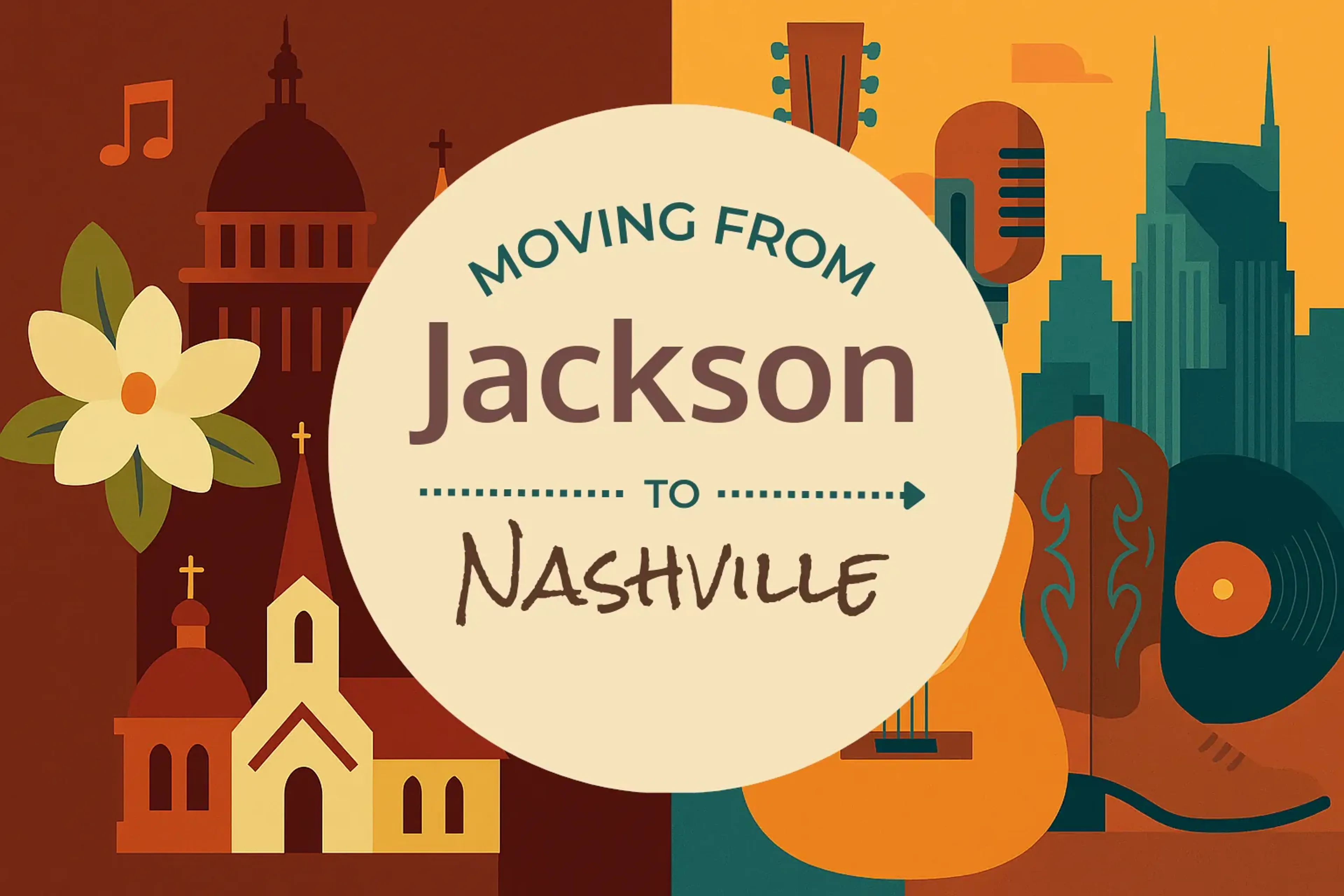 Side-by-side comparison of Jackson to Nashville moving companies